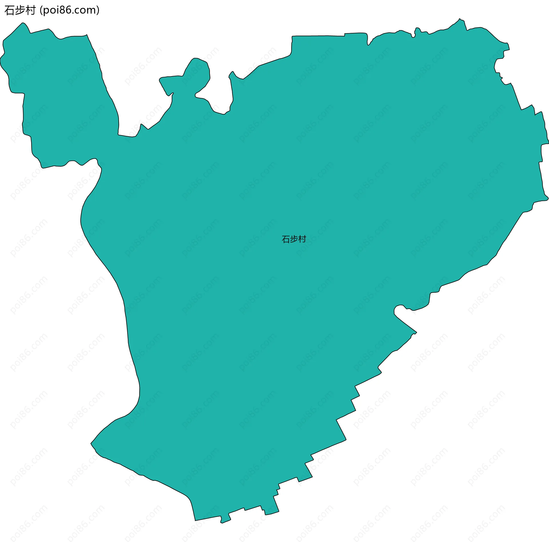 石步村边界地图