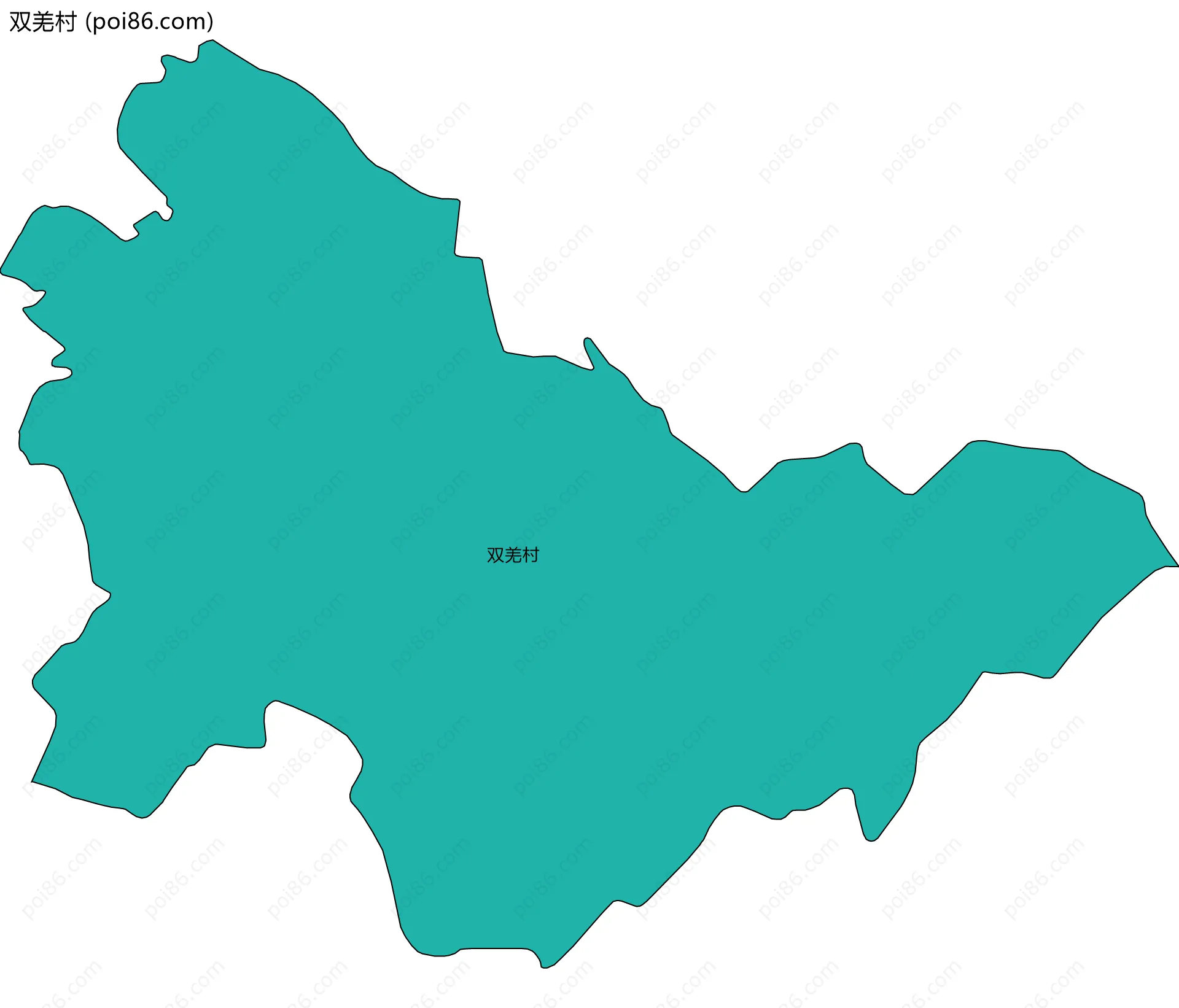 双羌村边界地图