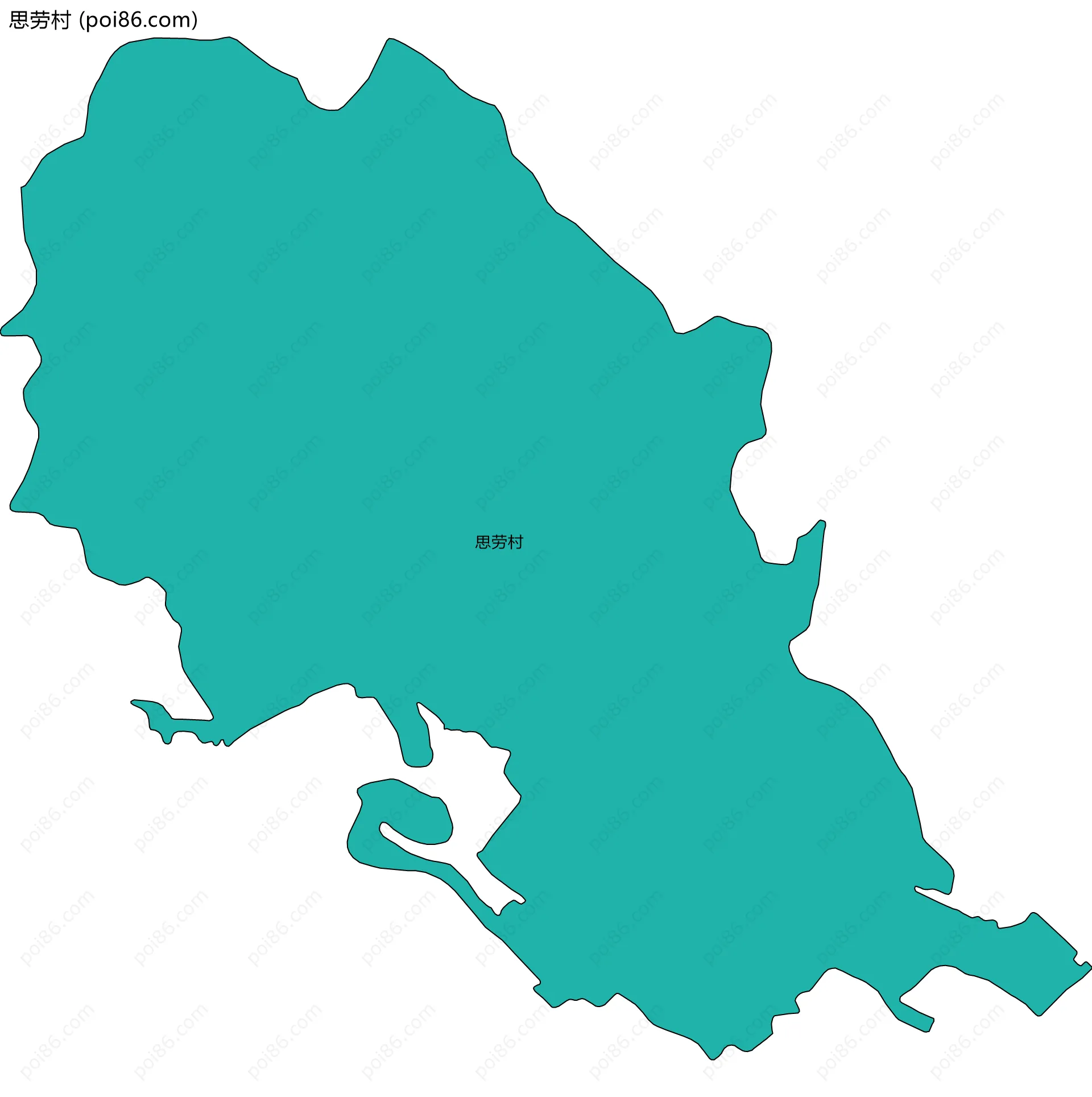 思劳村边界地图