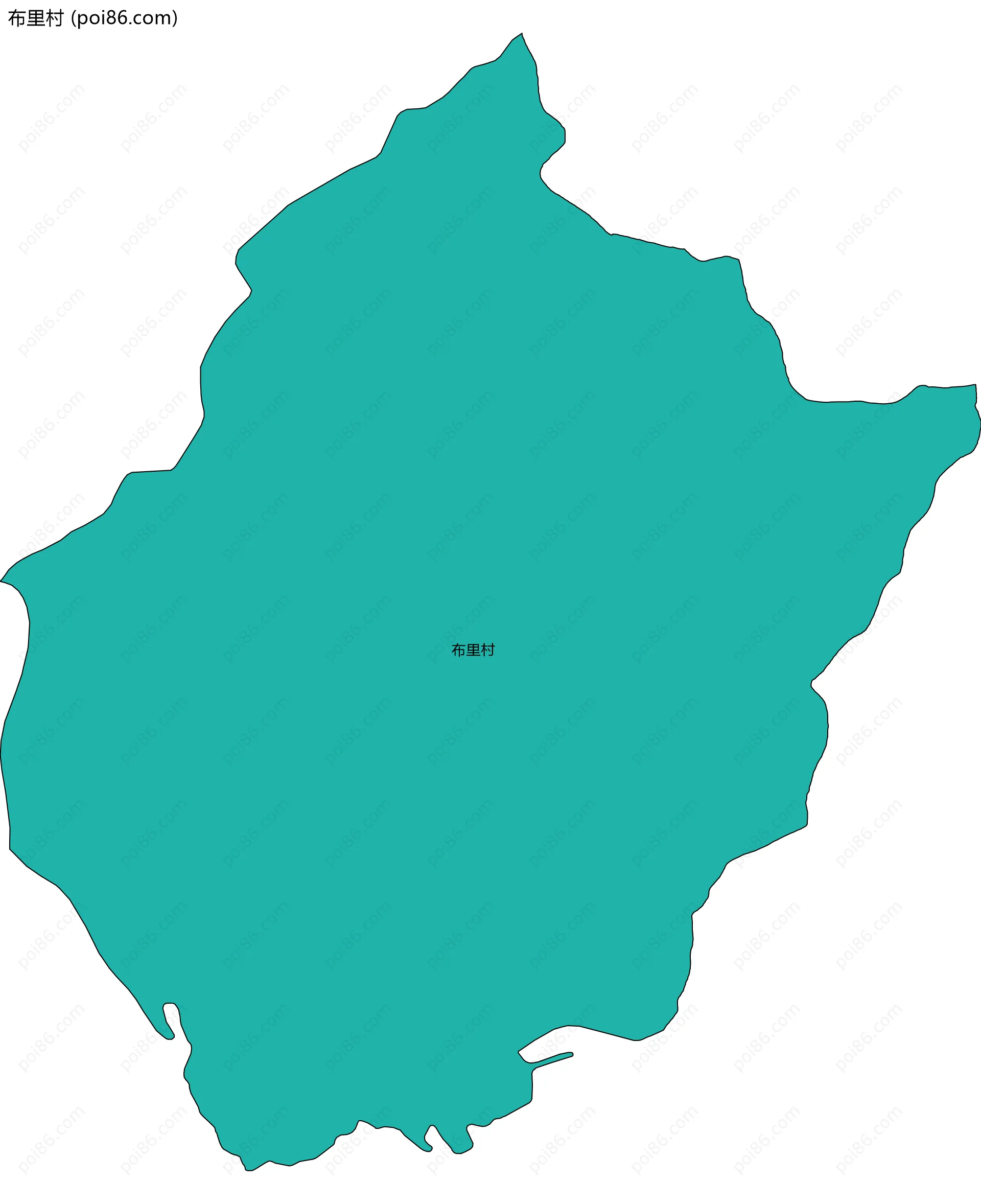 布里村边界地图