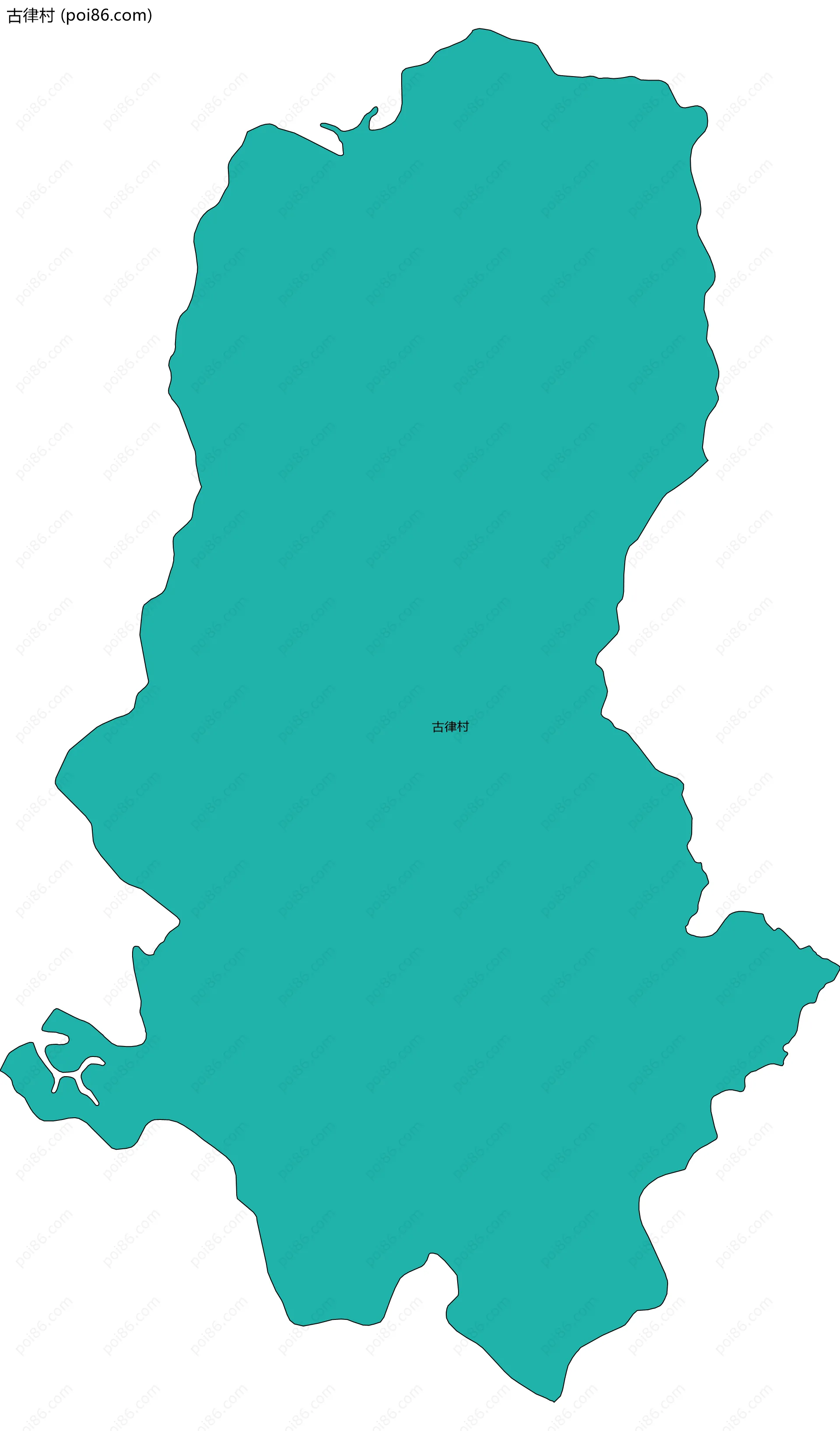 古律村边界地图