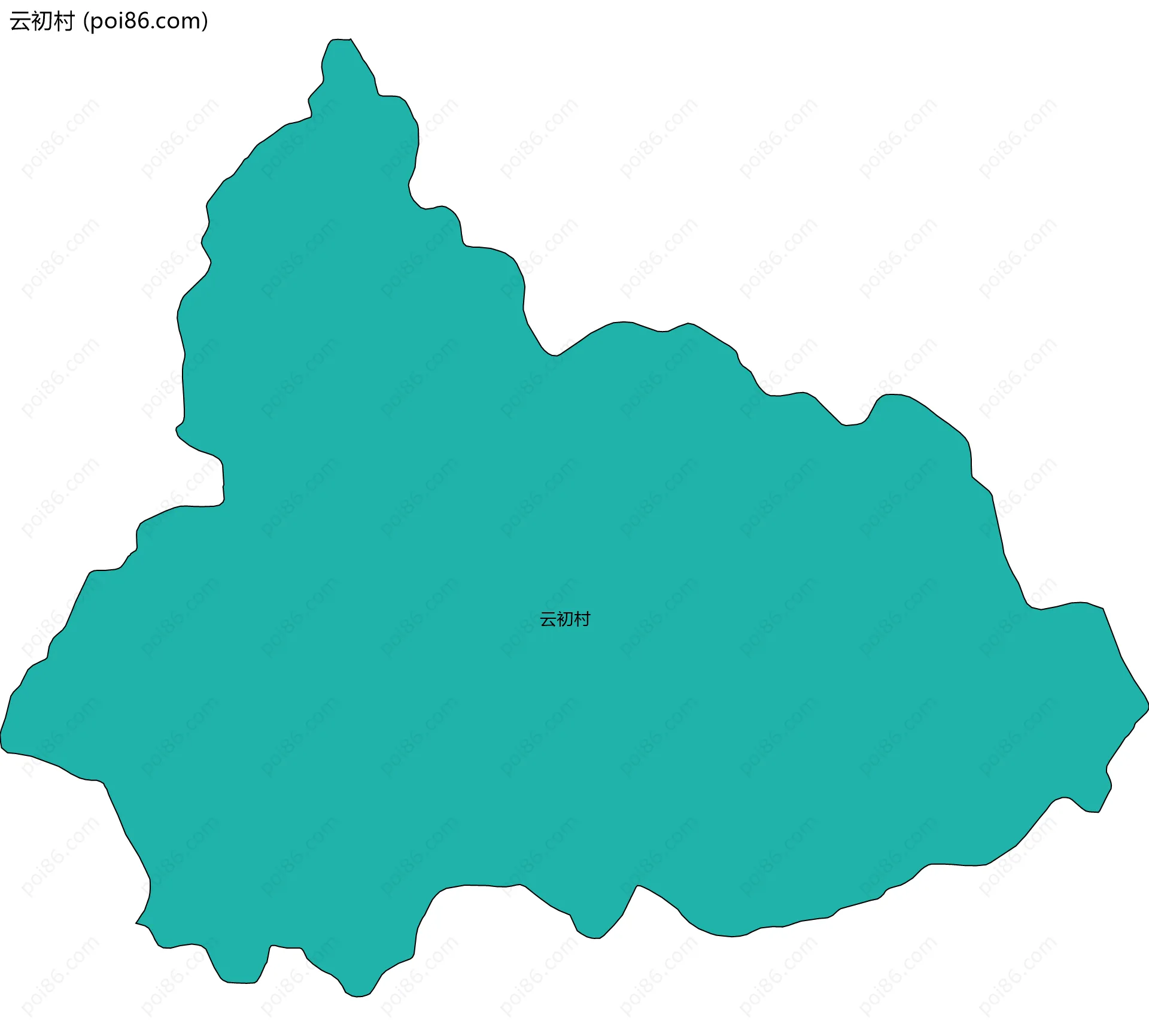 云初村边界地图
