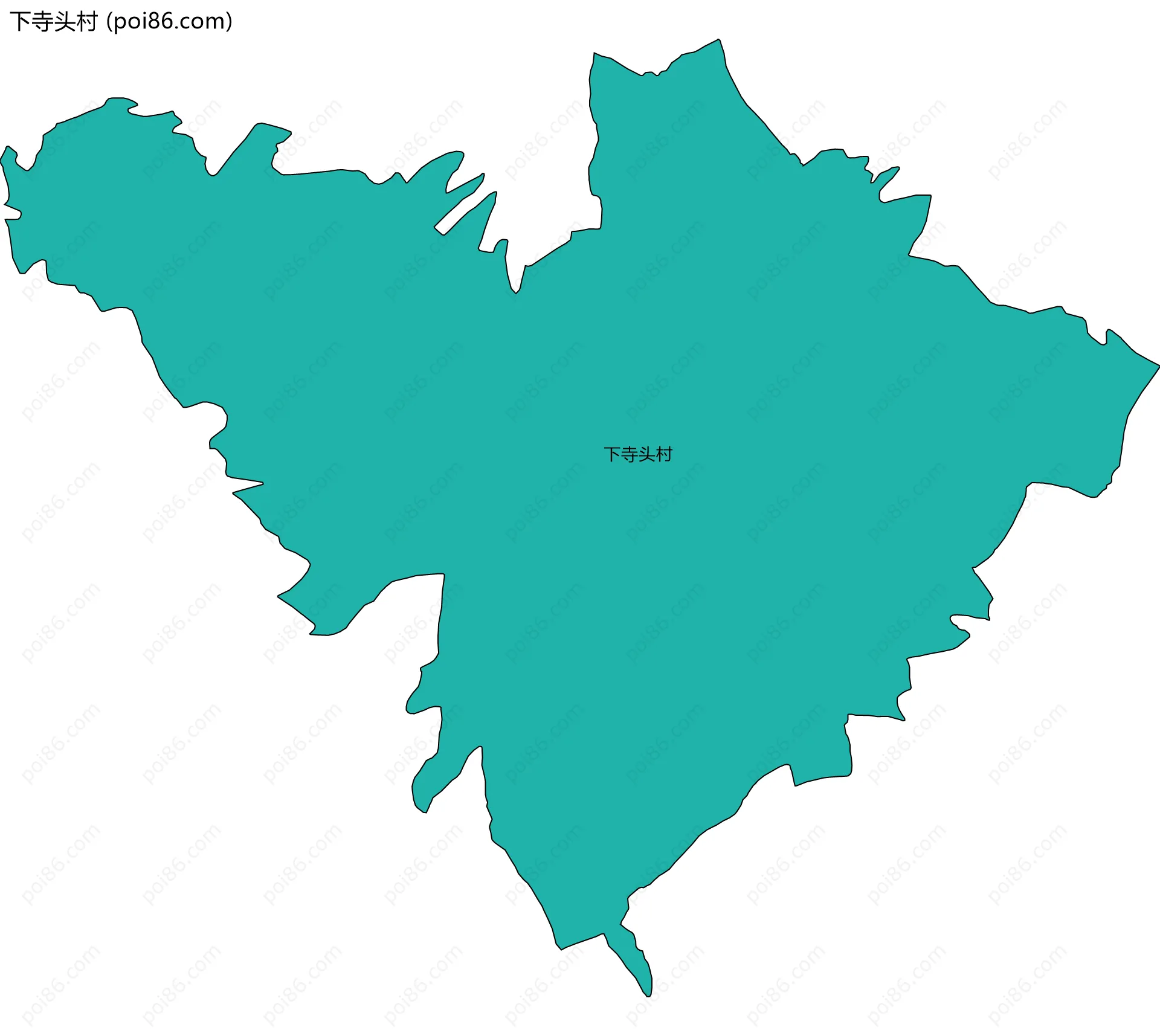 下寺头村边界地图
