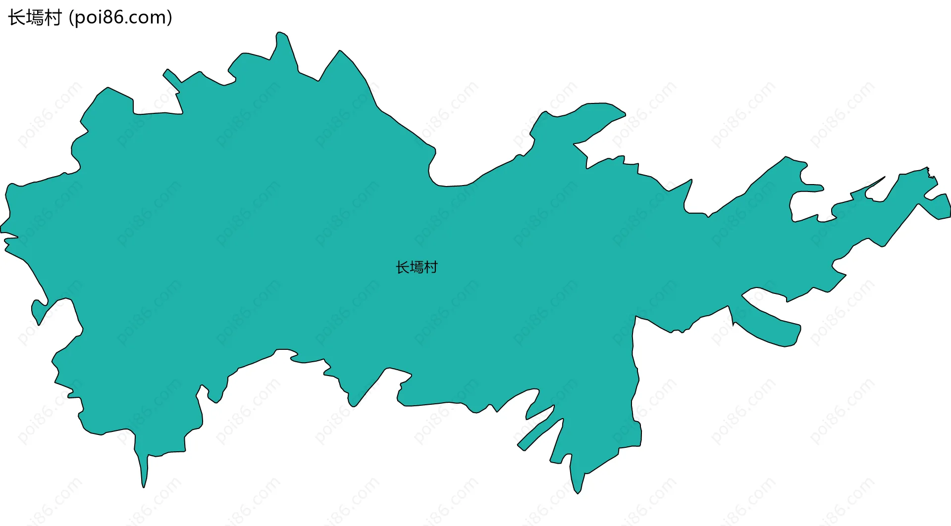 长墕村边界地图