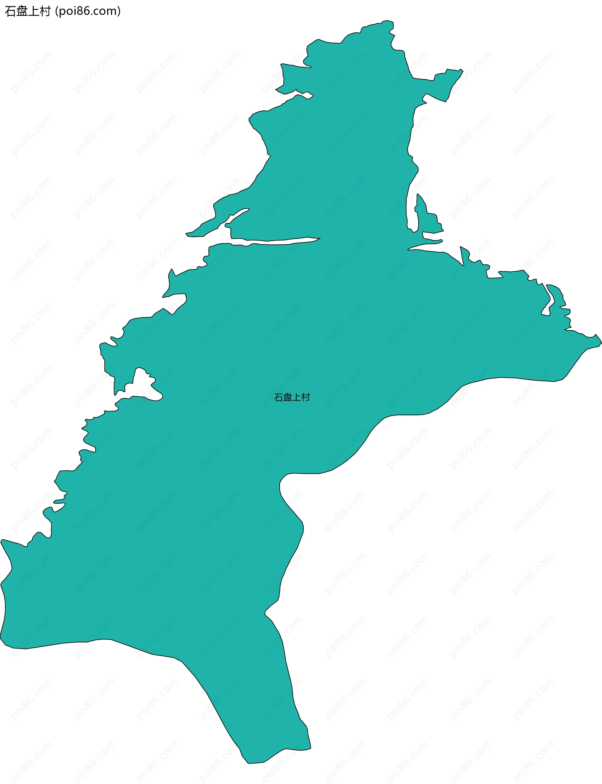 石盘上村边界地图