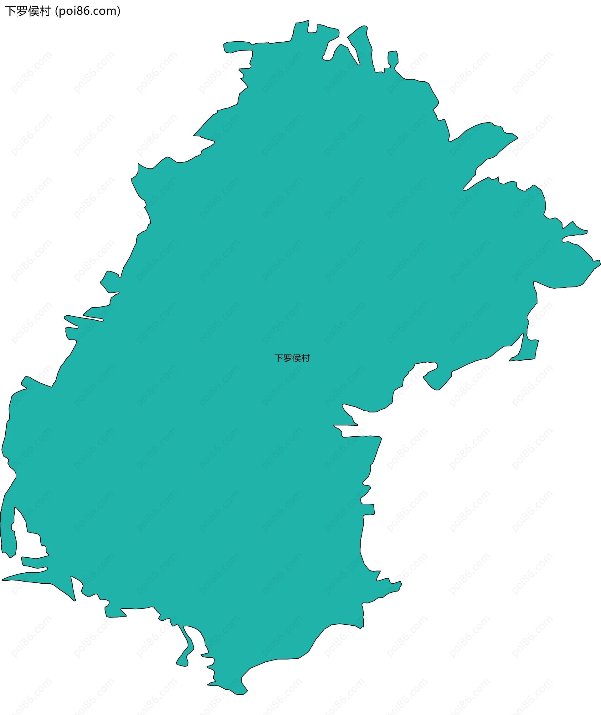 下罗侯村边界地图