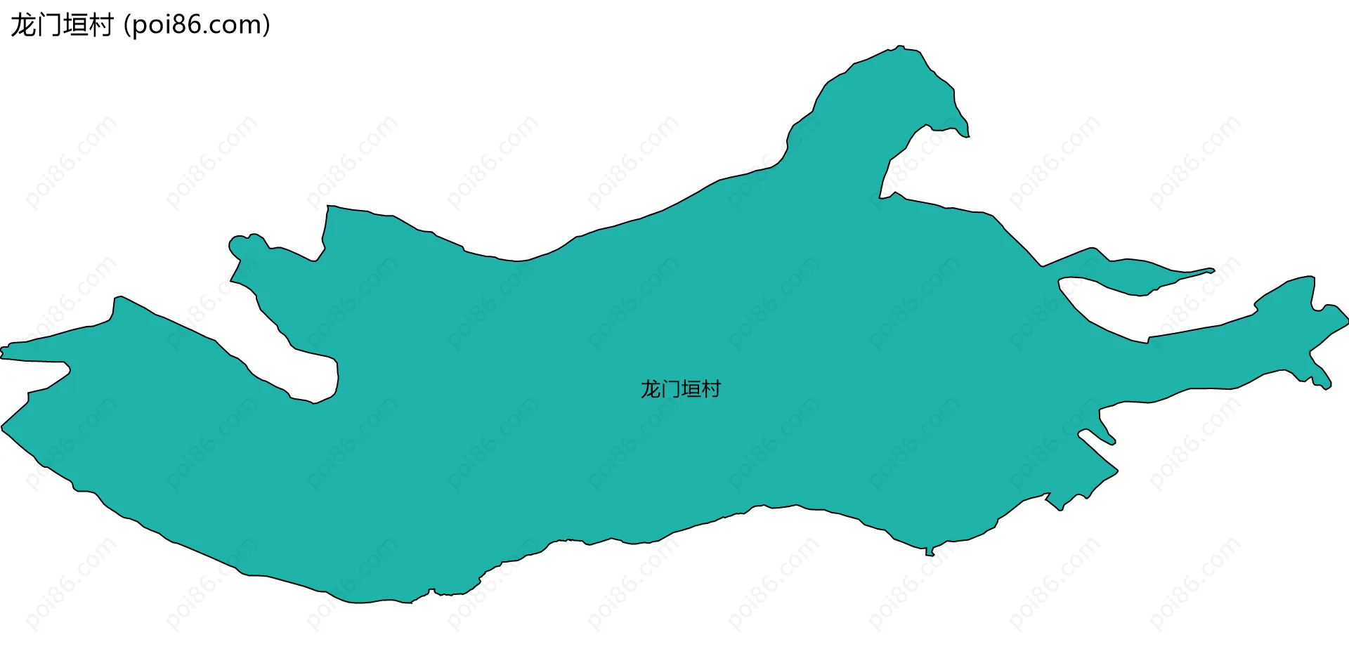 龙门垣村边界地图