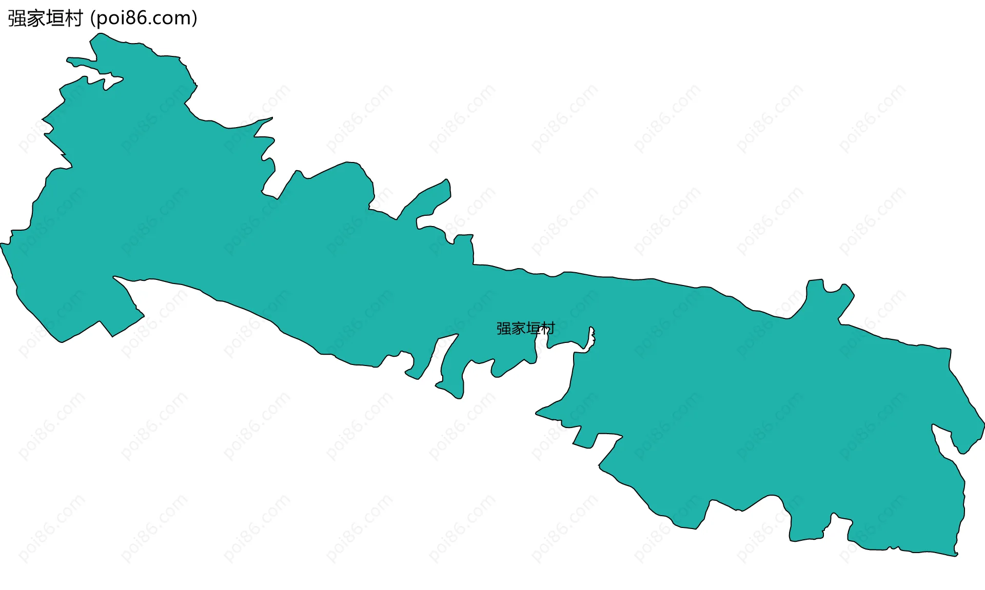 强家垣村边界地图