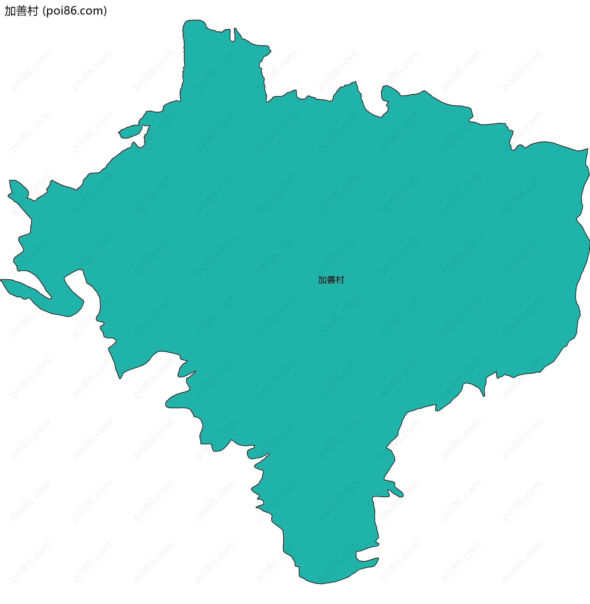 加善村边界地图