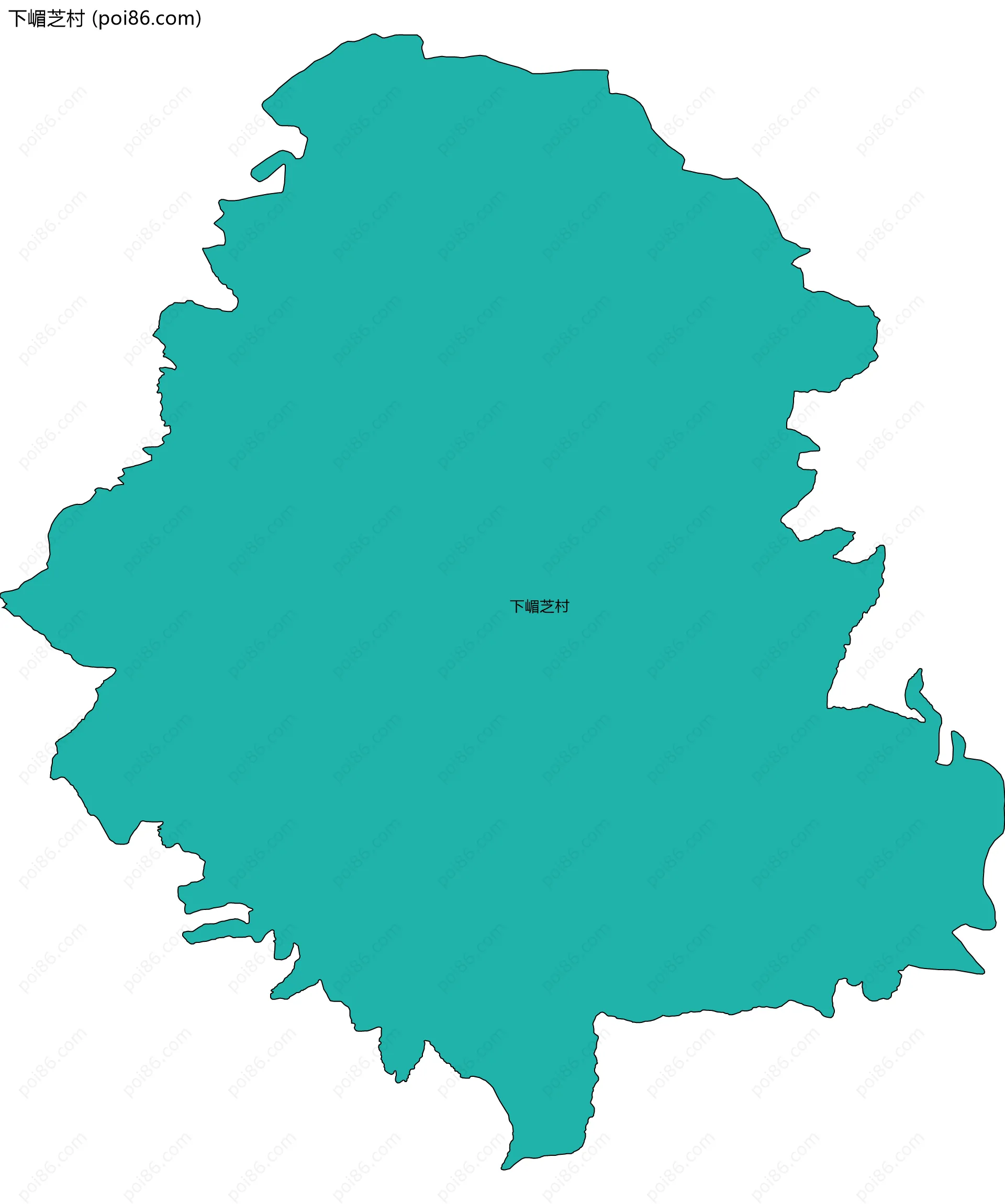 下嵋芝村边界地图