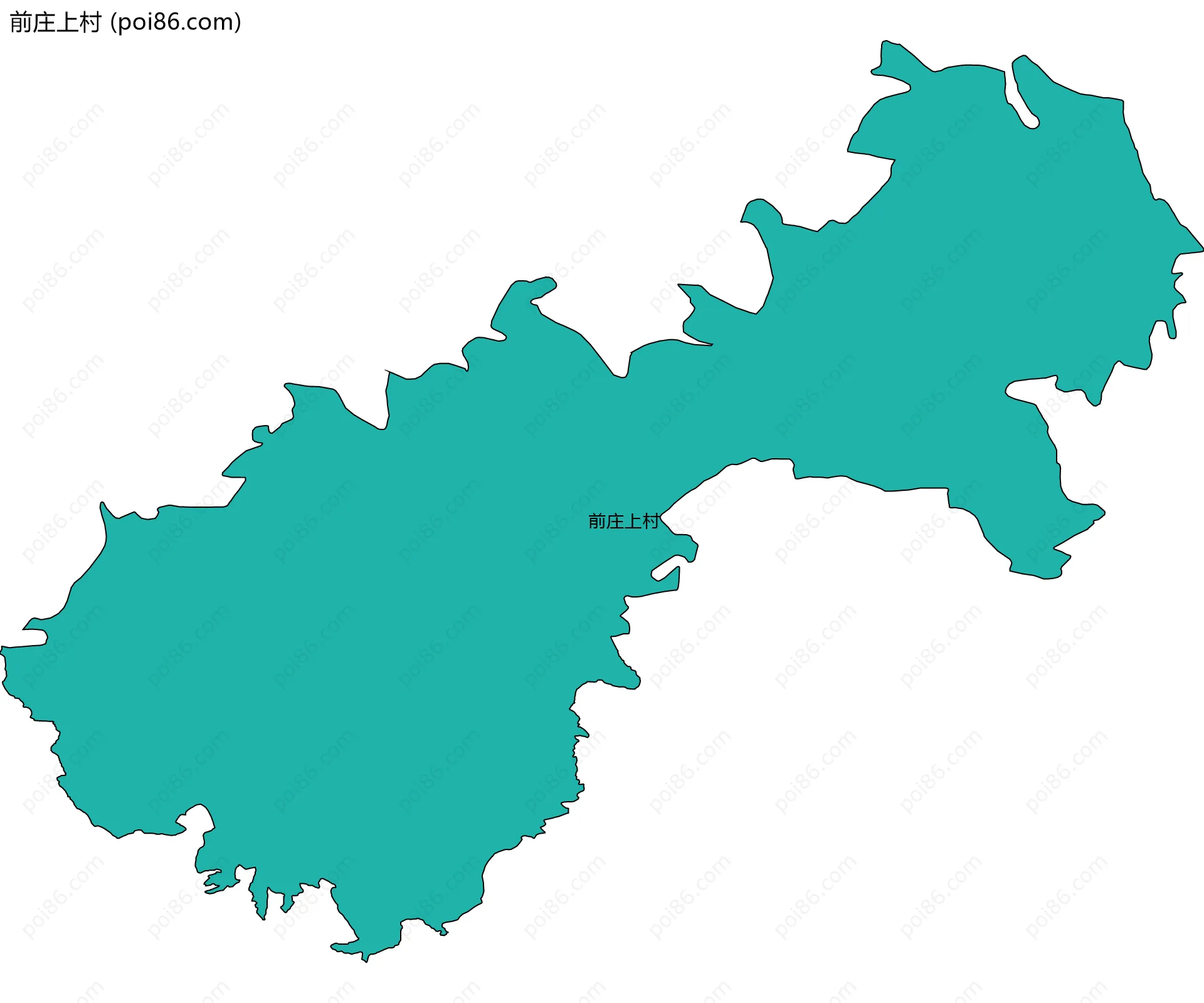 前庄上村边界地图