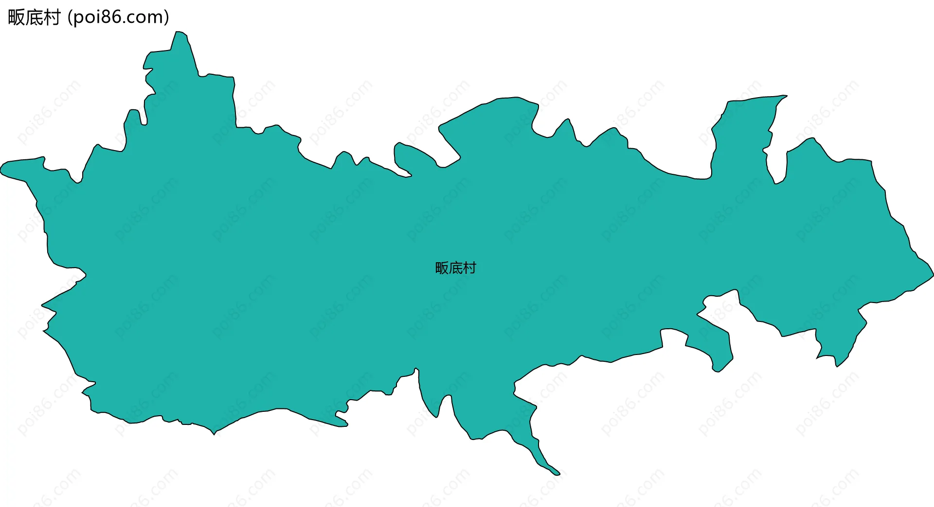 畈底村边界地图