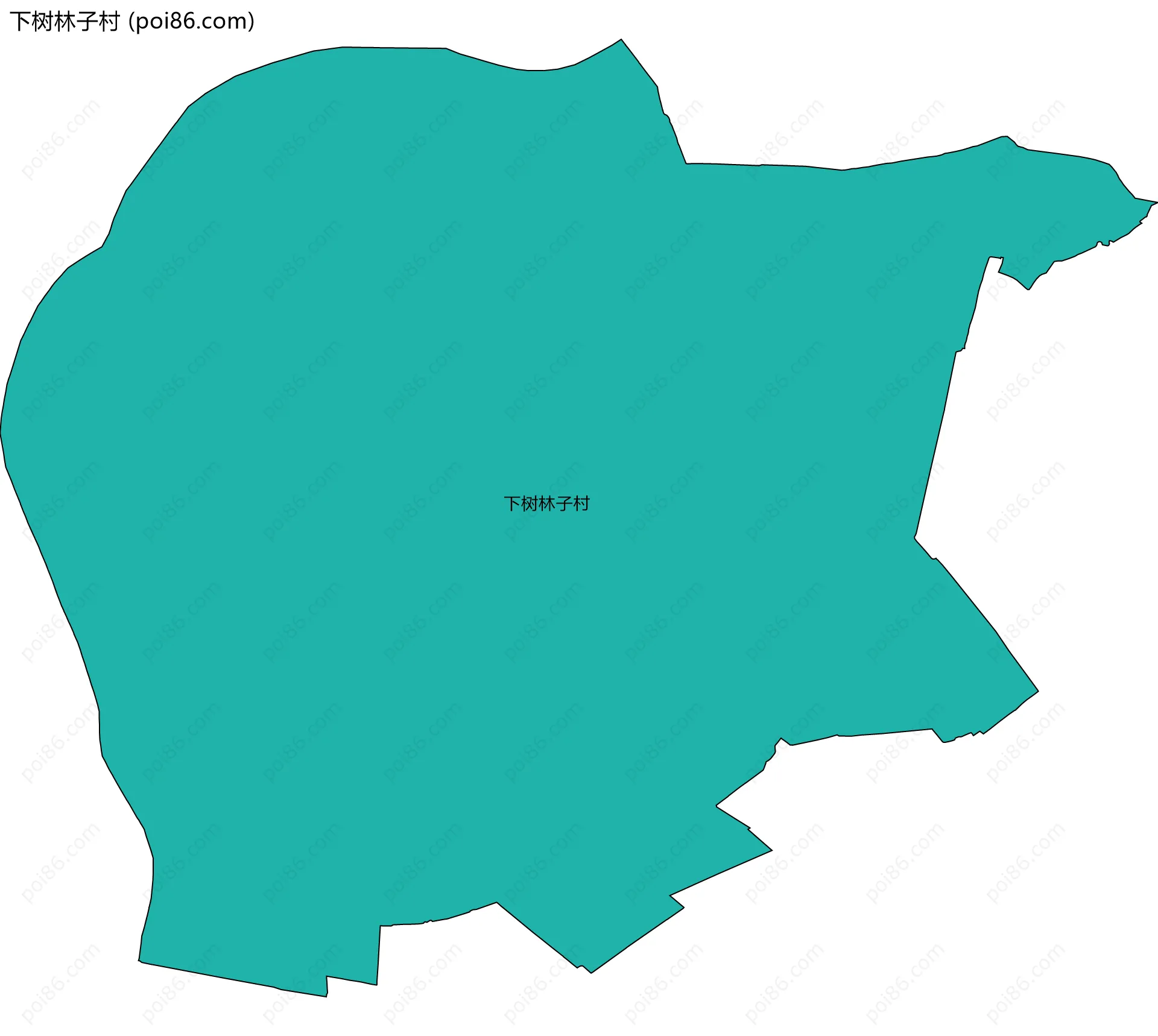 下树林子村边界地图