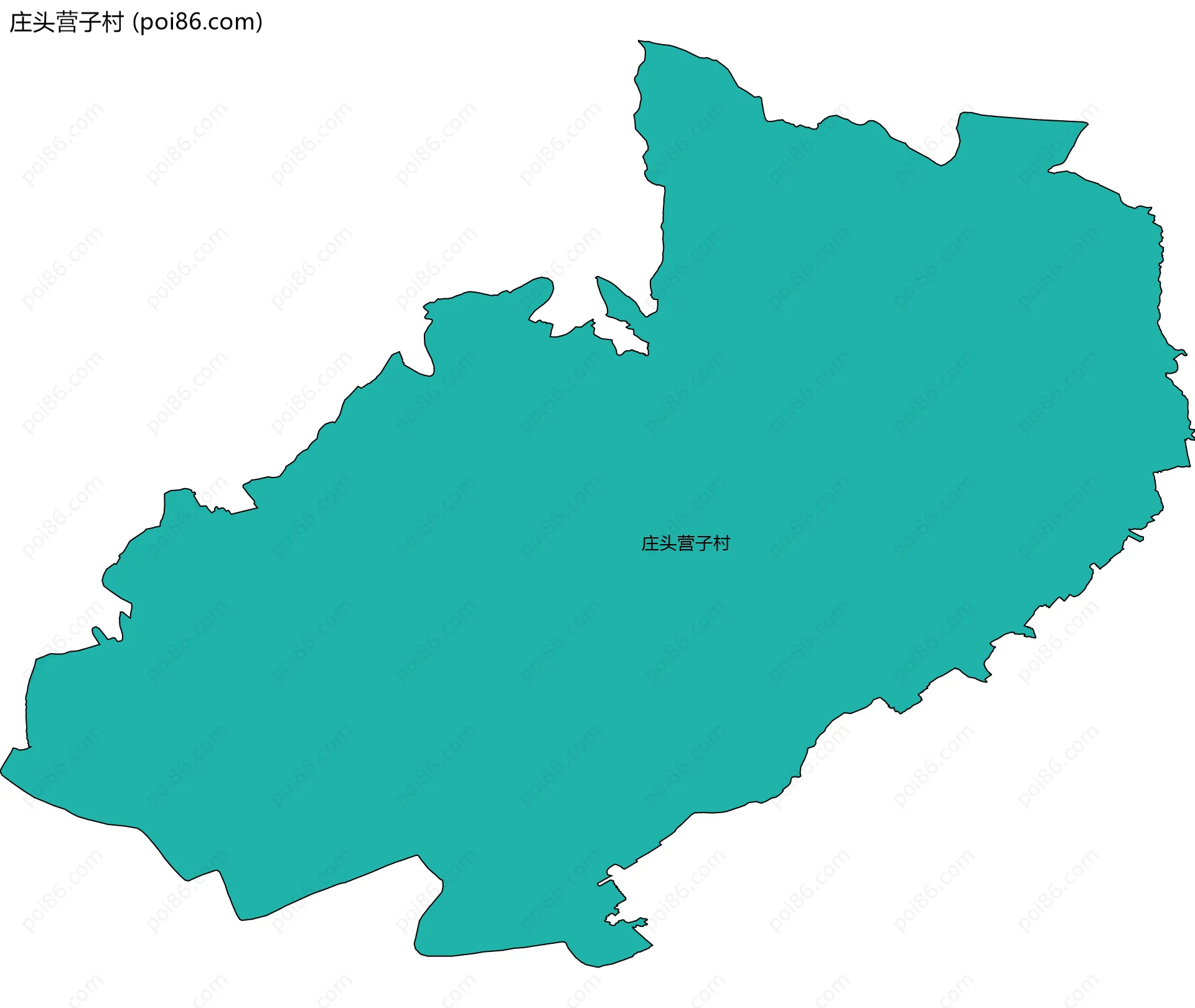 庄头营子村边界地图