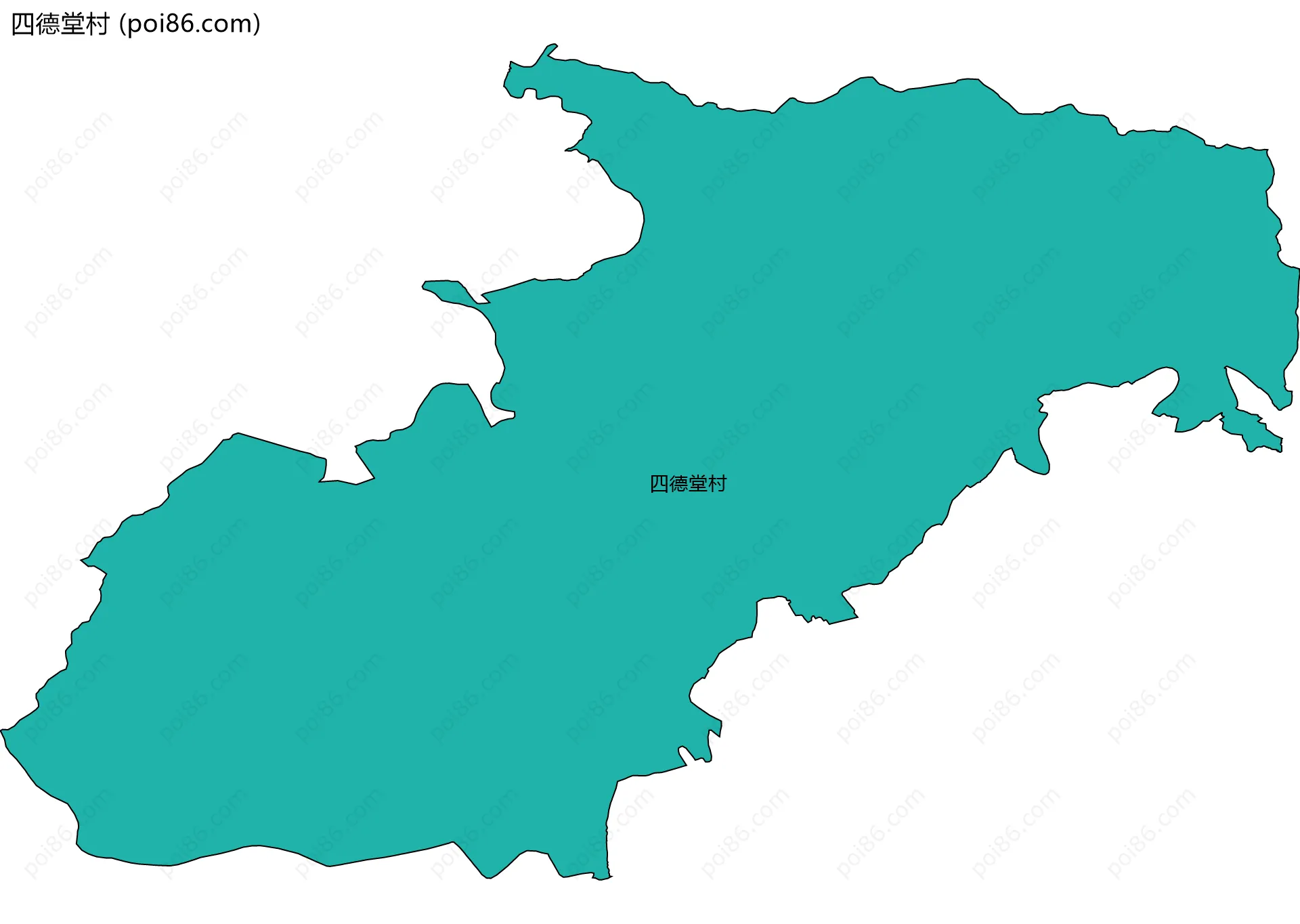 四德堂村边界地图