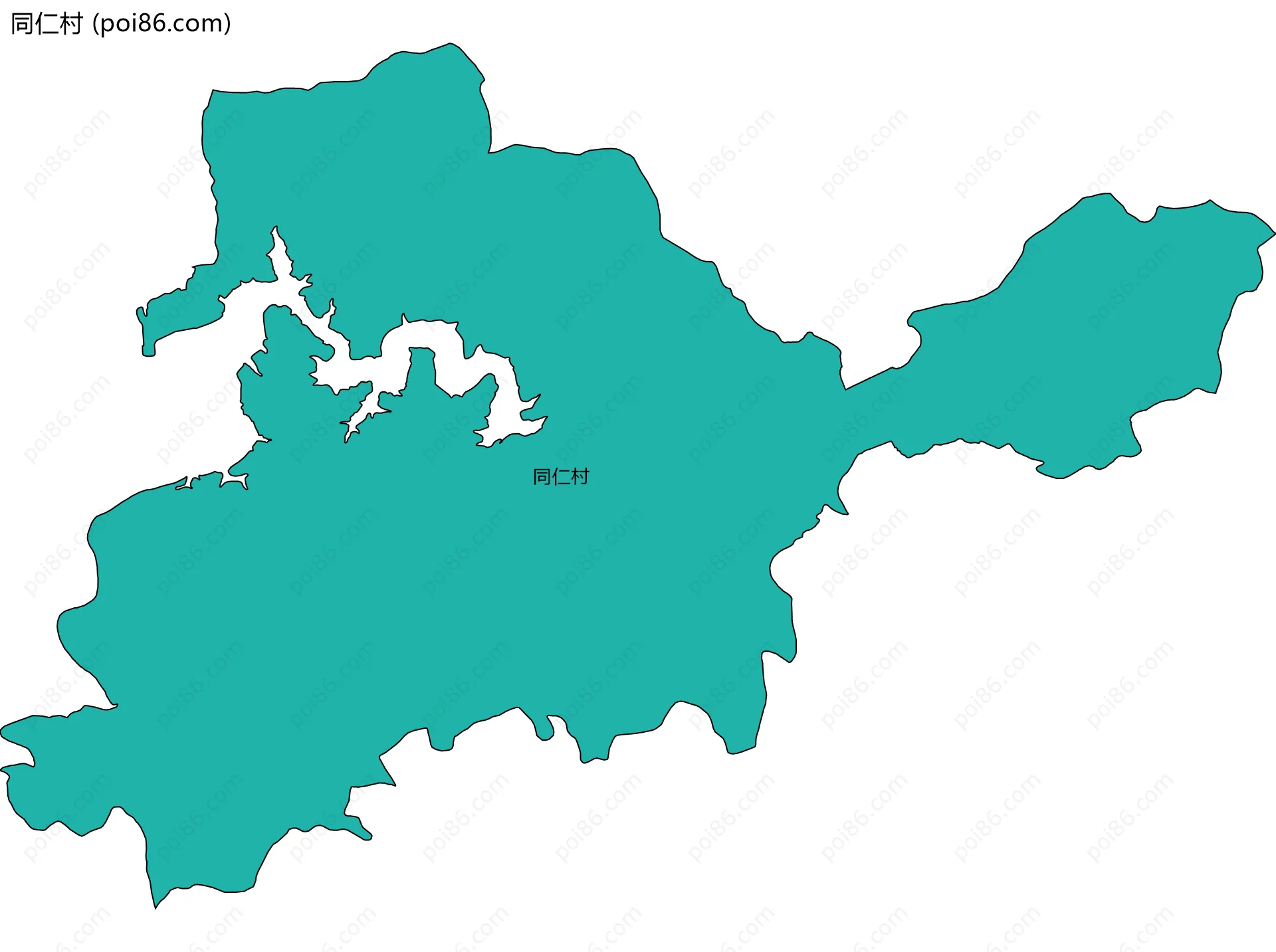 同仁村边界地图