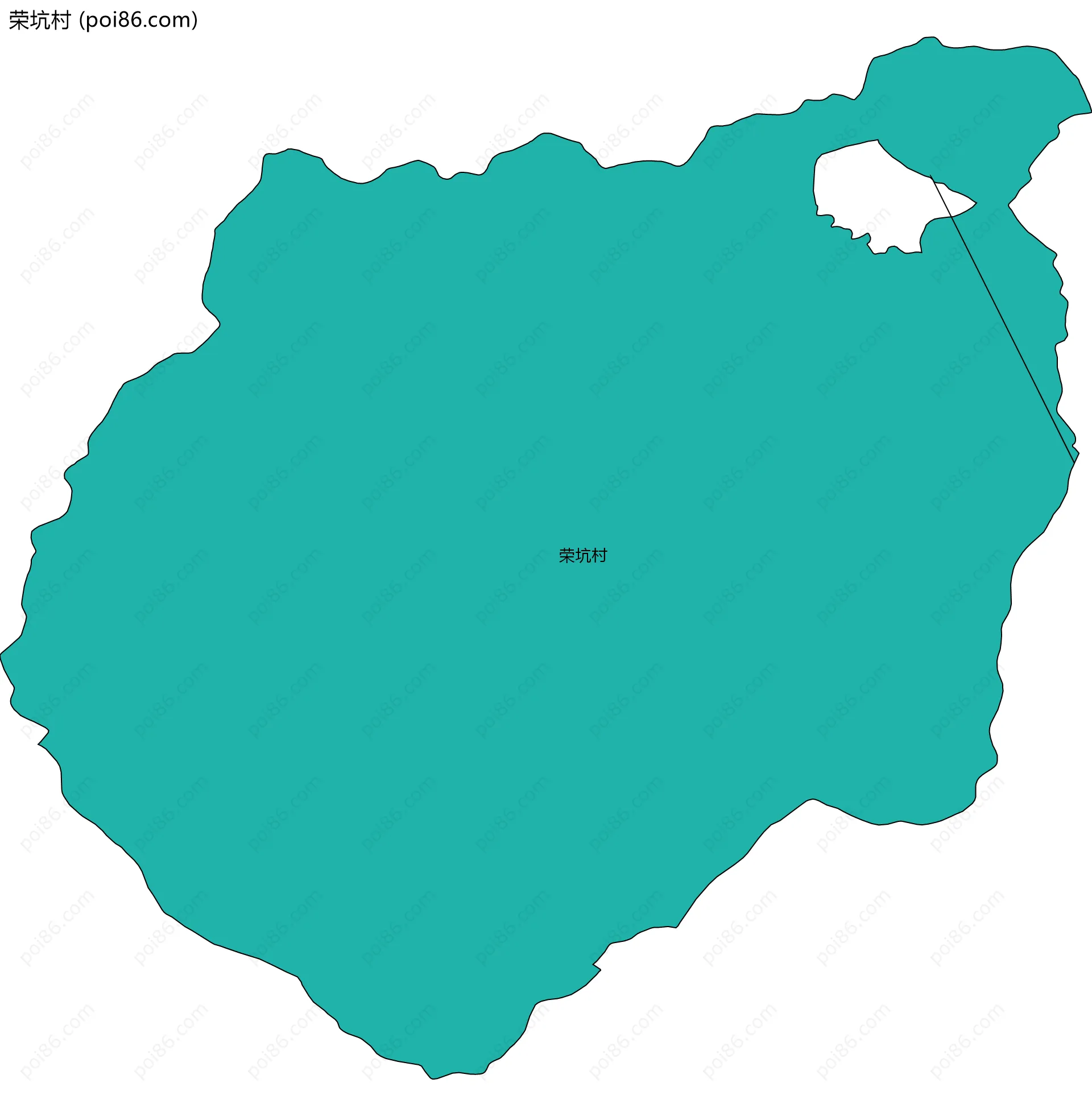荣坑村边界地图