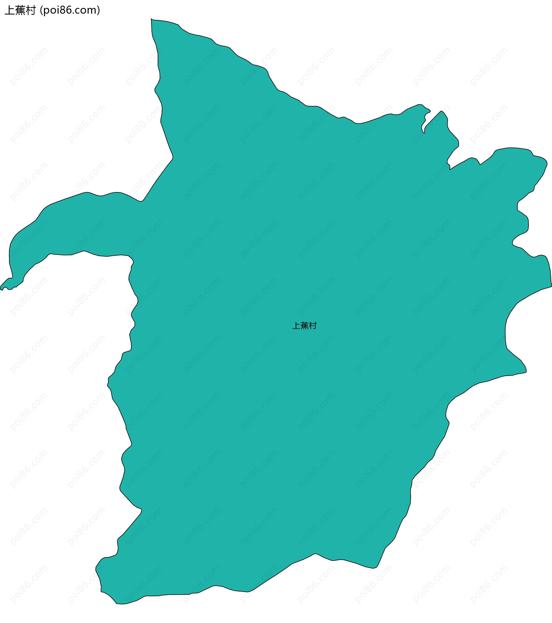 上蕉村边界地图