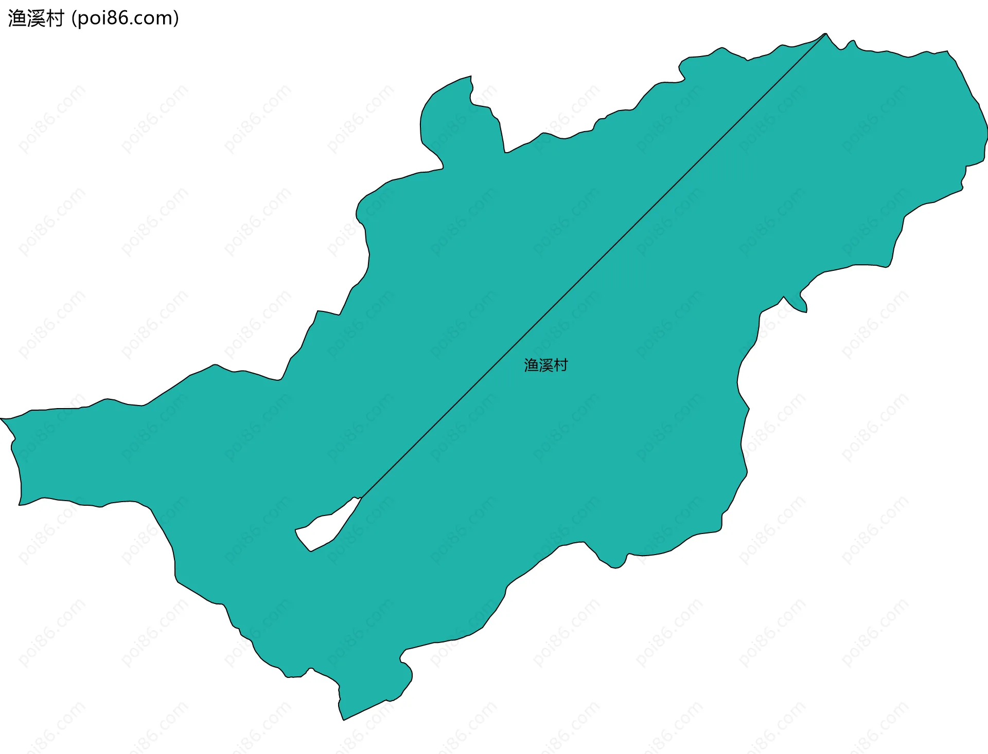 渔溪村边界地图