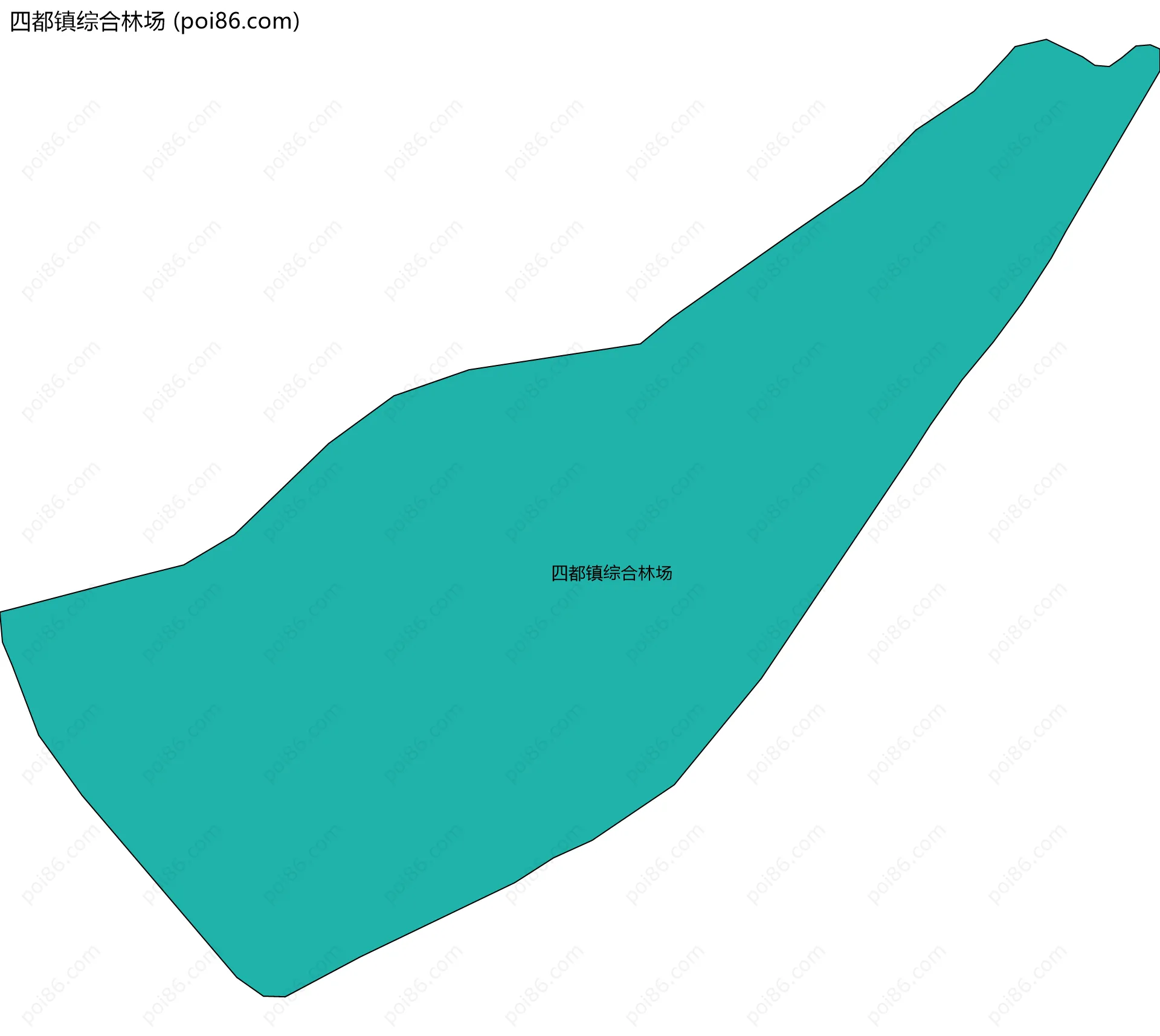 四都镇综合林场边界地图