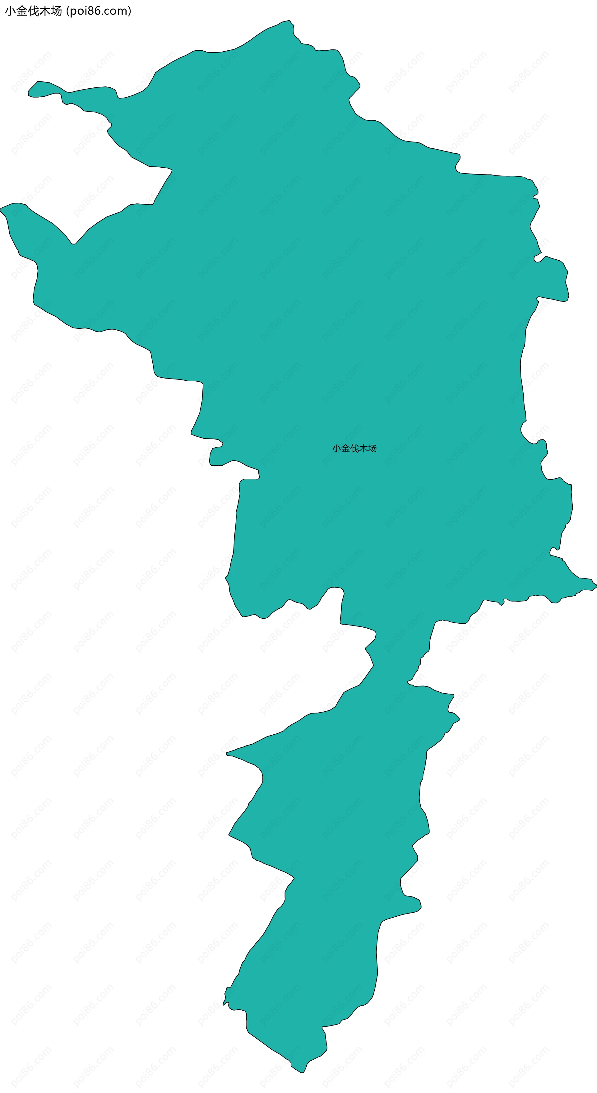 小金伐木场边界地图