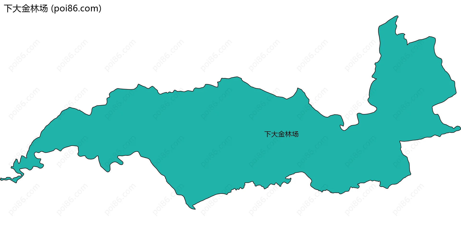 下大金林场边界地图