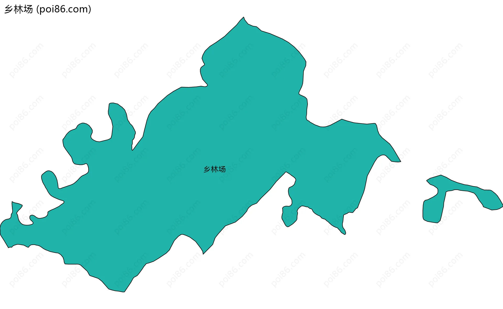 乡林场边界地图