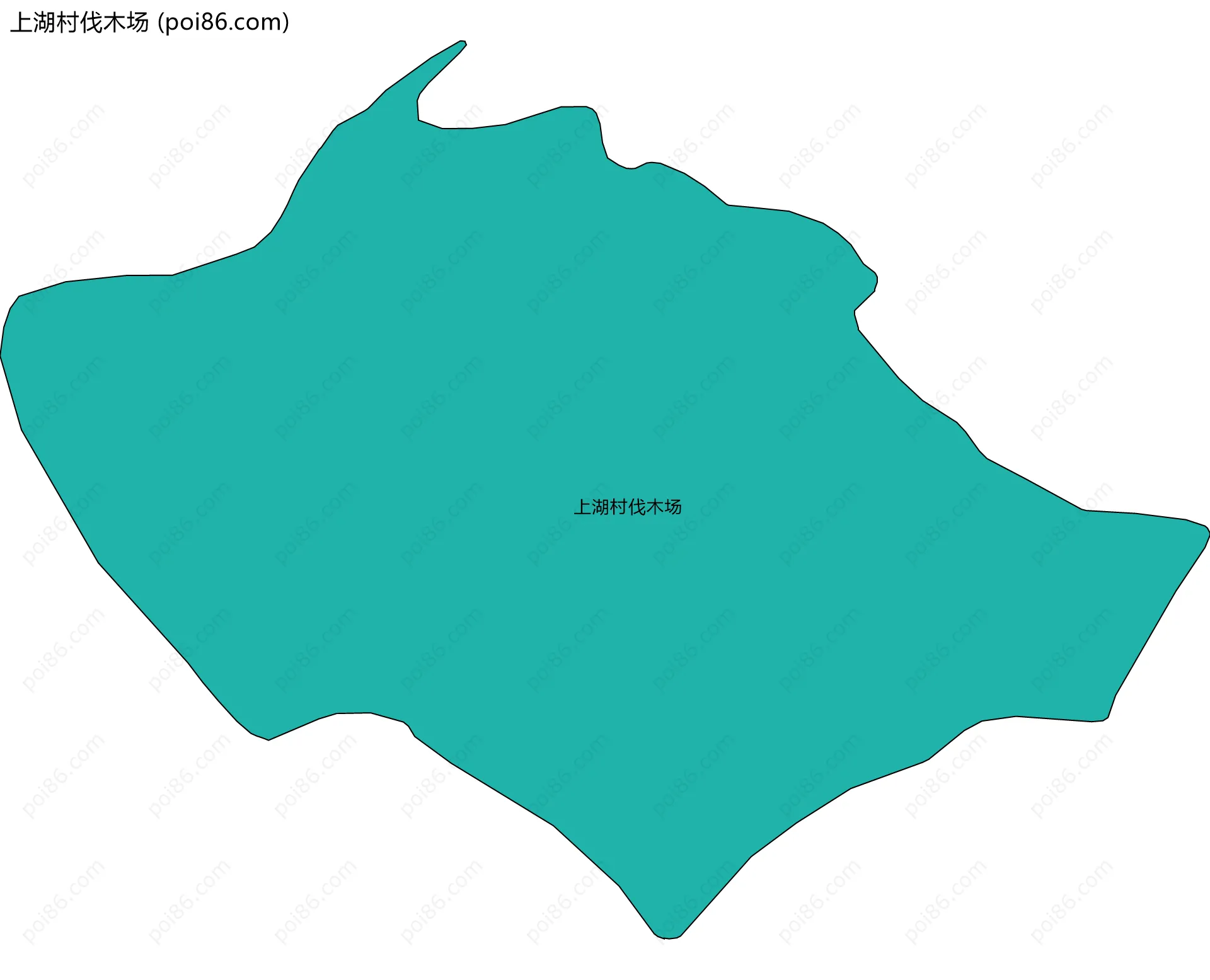 上湖村伐木场边界地图