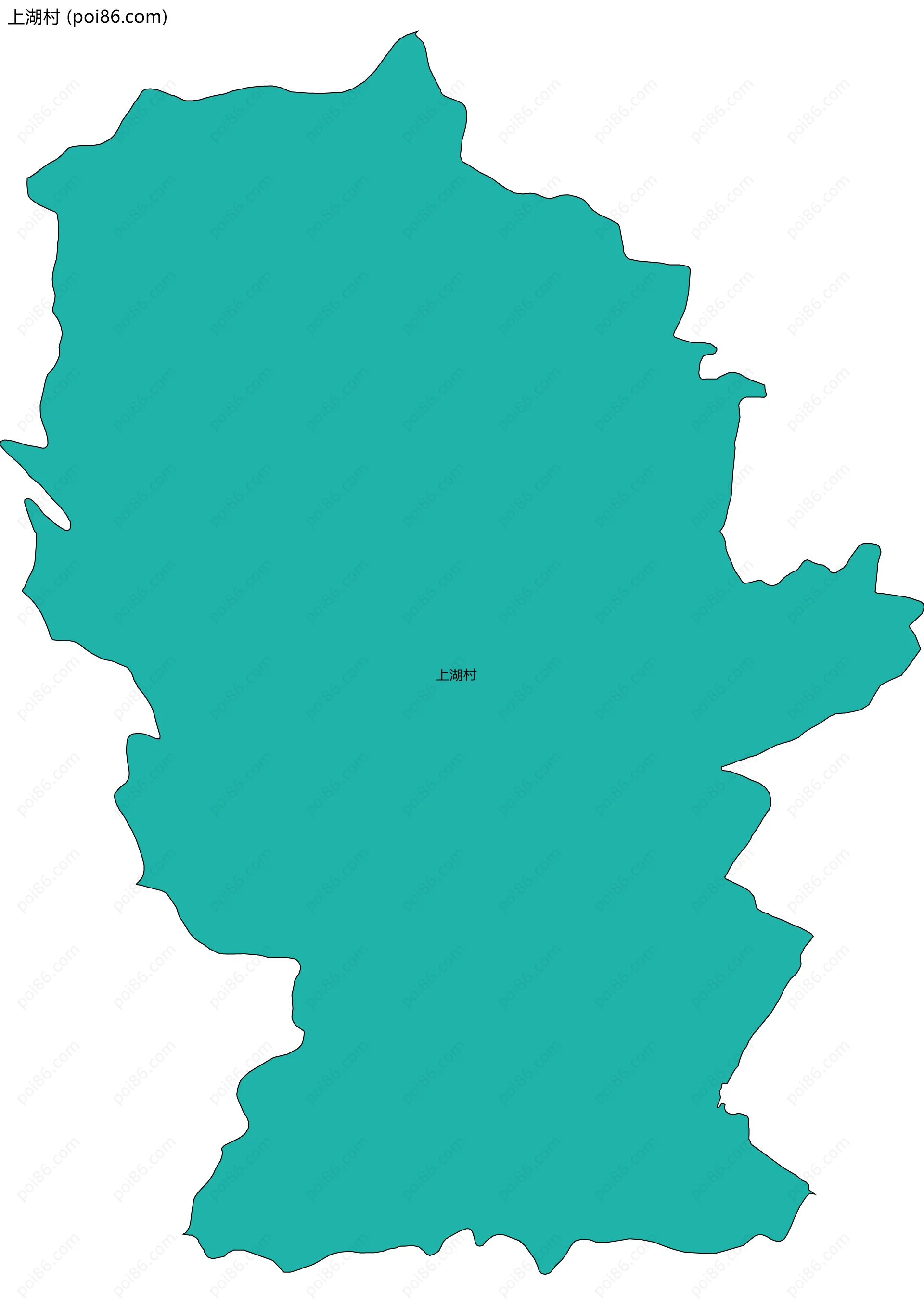 上湖村边界地图