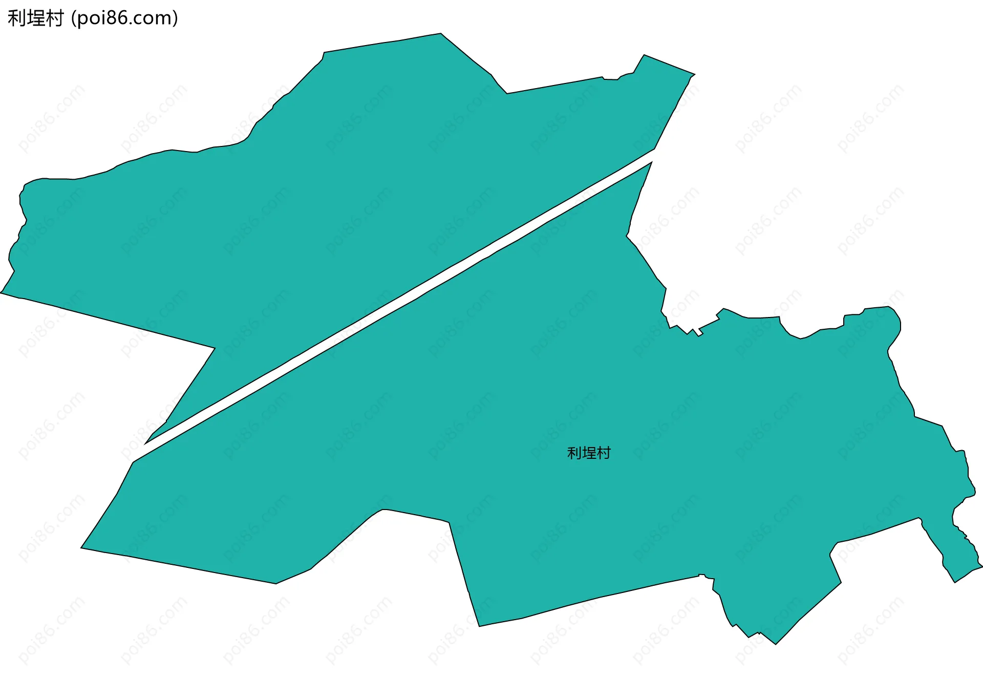 利埕村边界地图