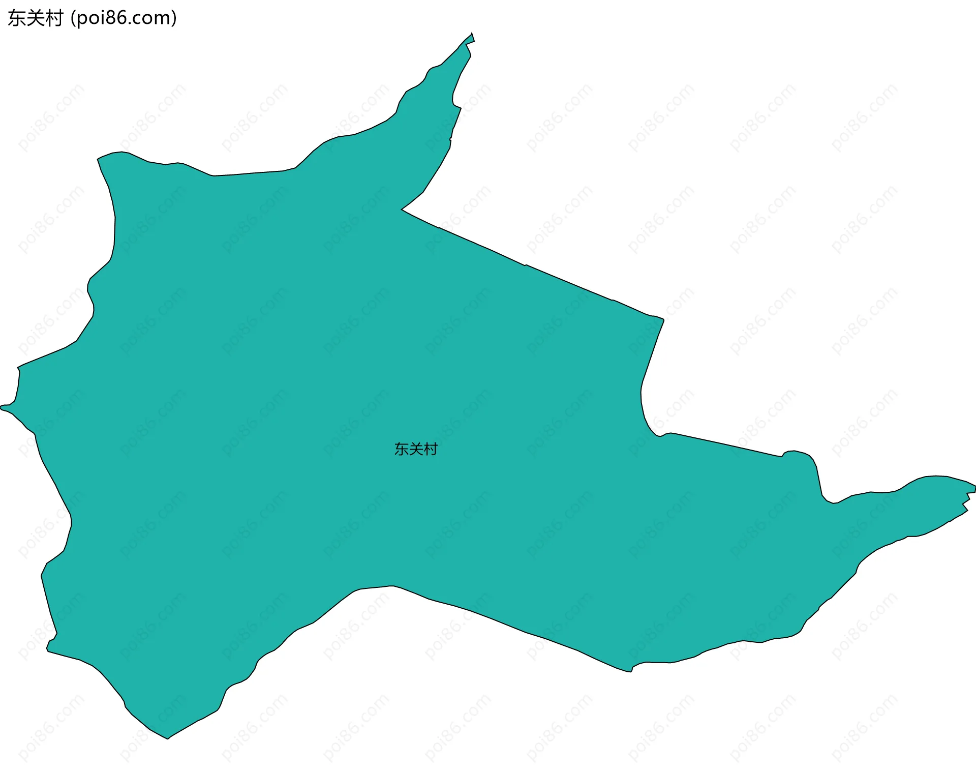 东关村边界地图