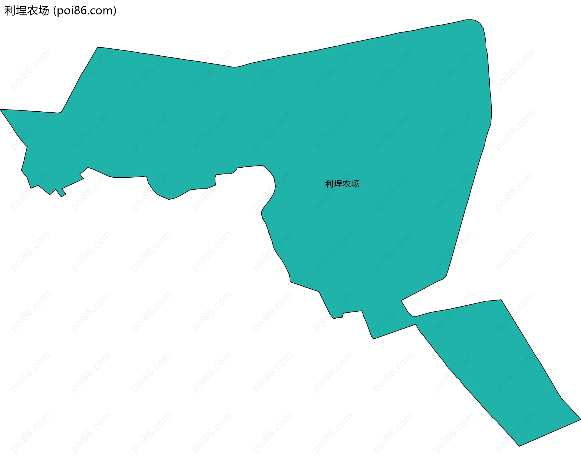 利埕农场边界地图