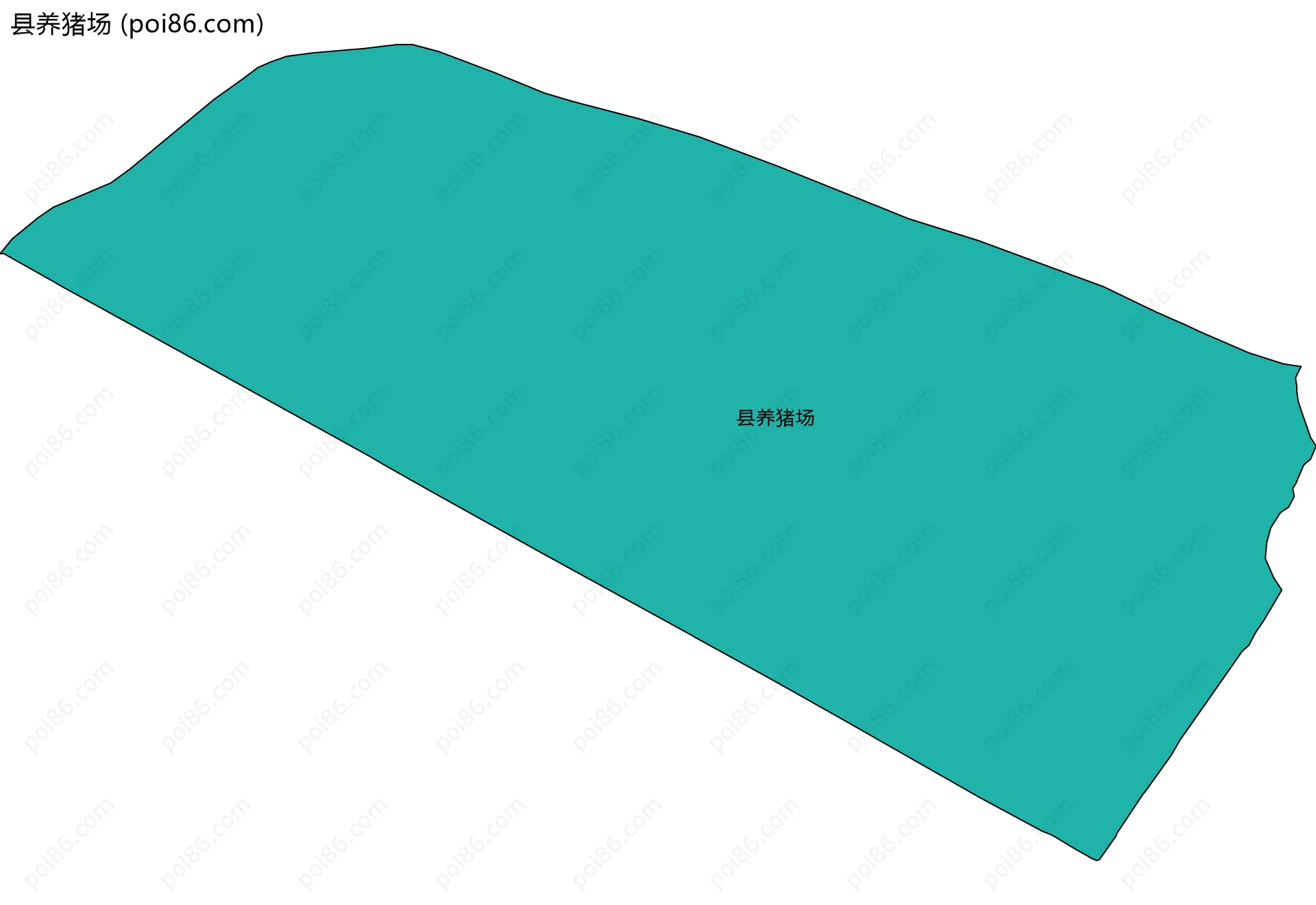 县养猪场边界地图