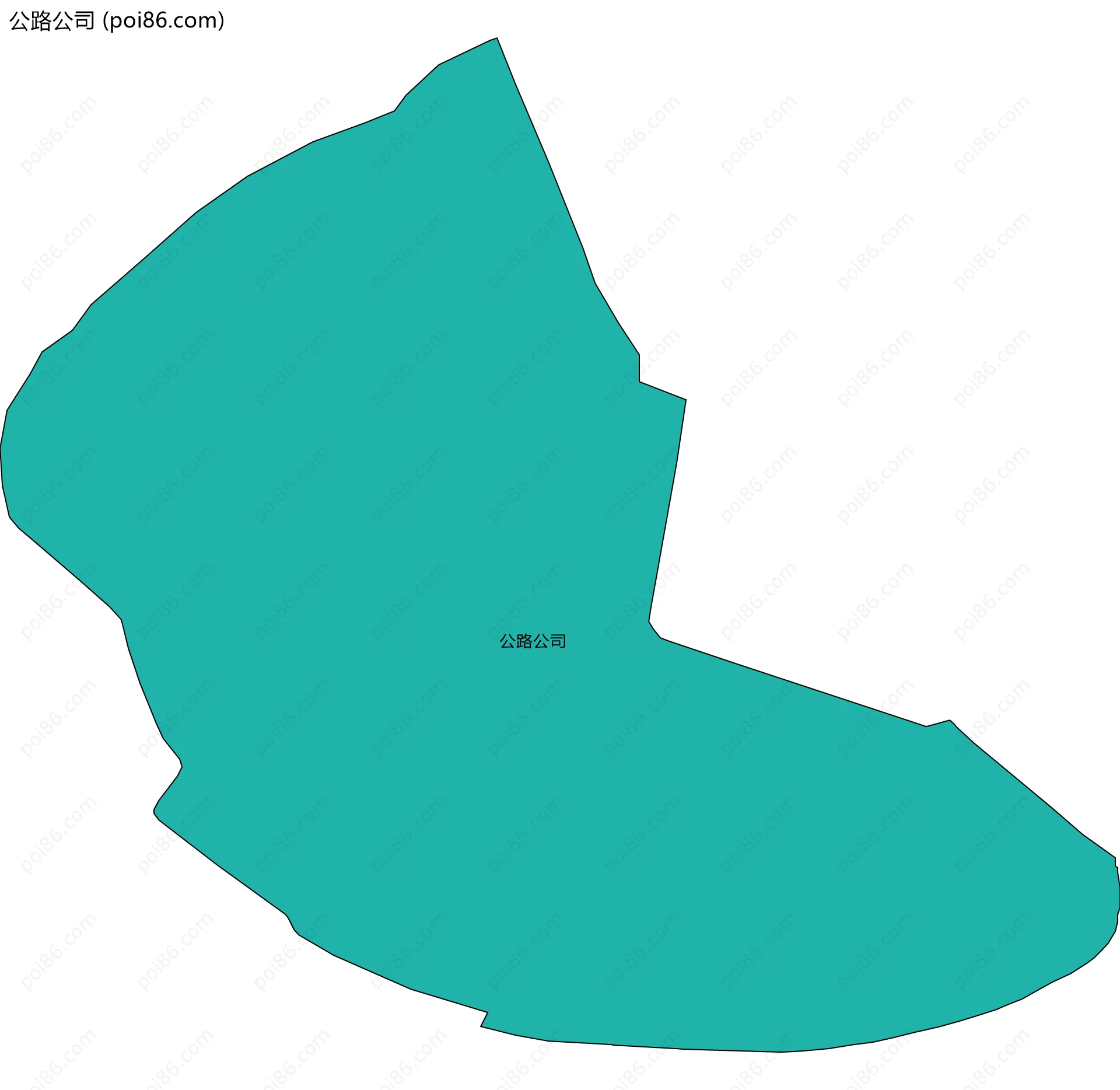 公路公司边界地图
