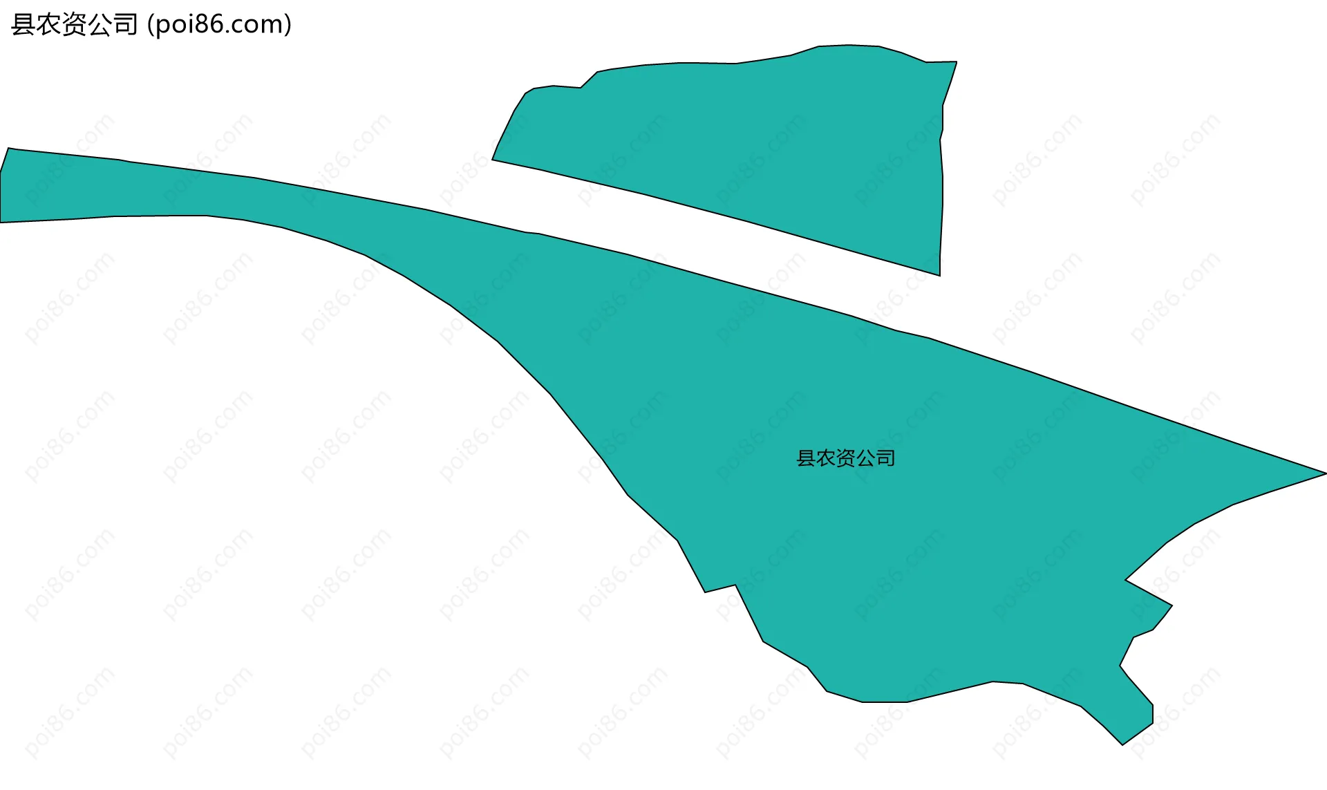 县农资公司边界地图