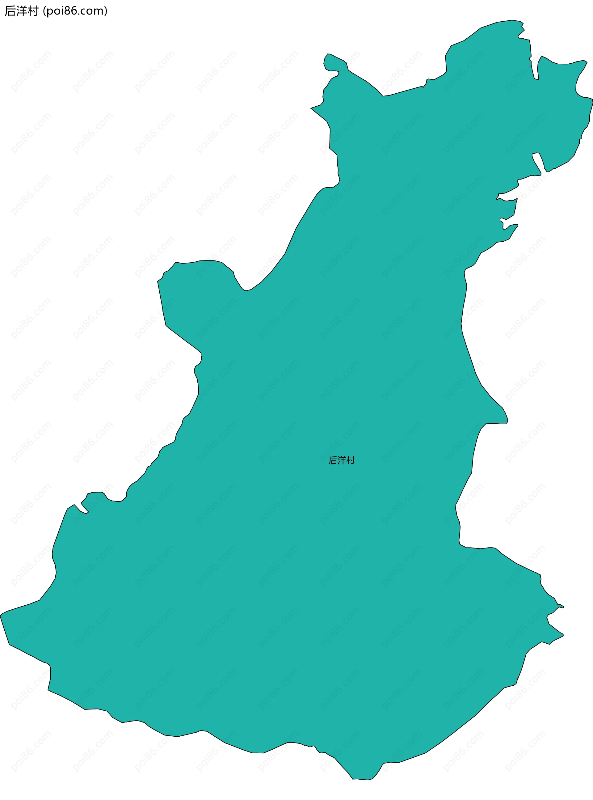 后洋村边界地图