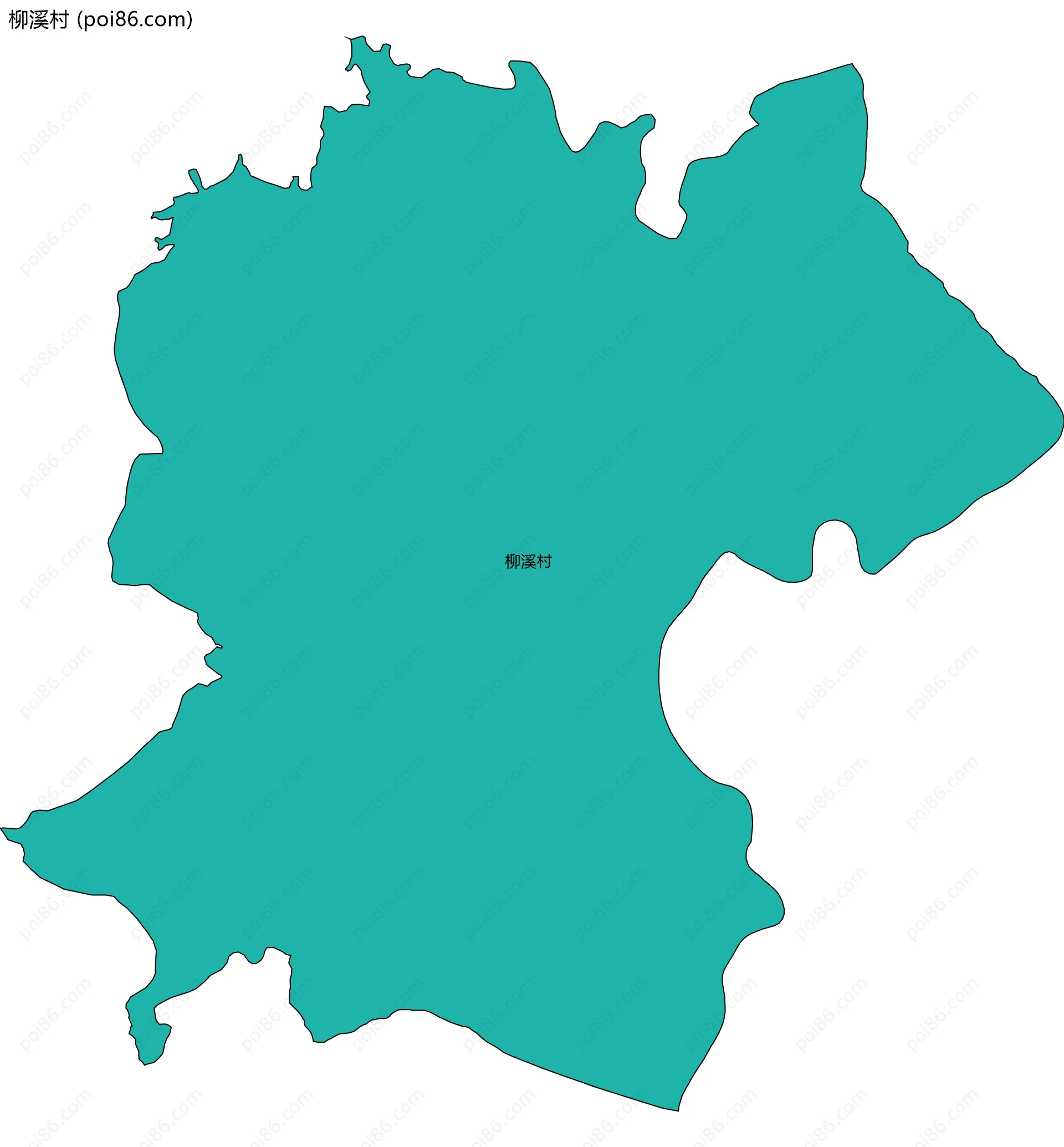 柳溪村边界地图