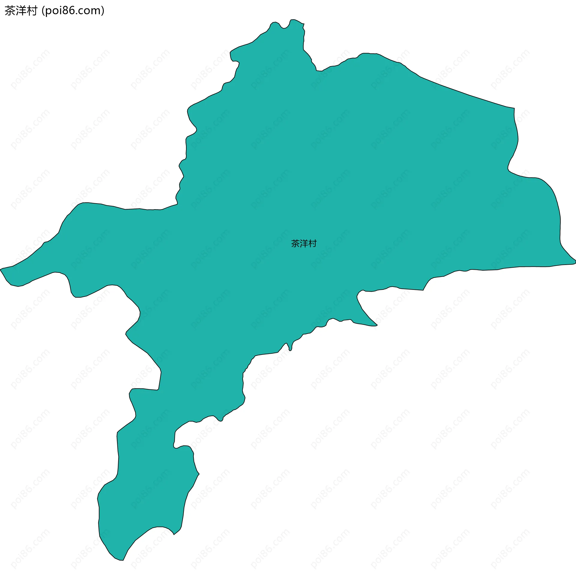 茶洋村边界地图