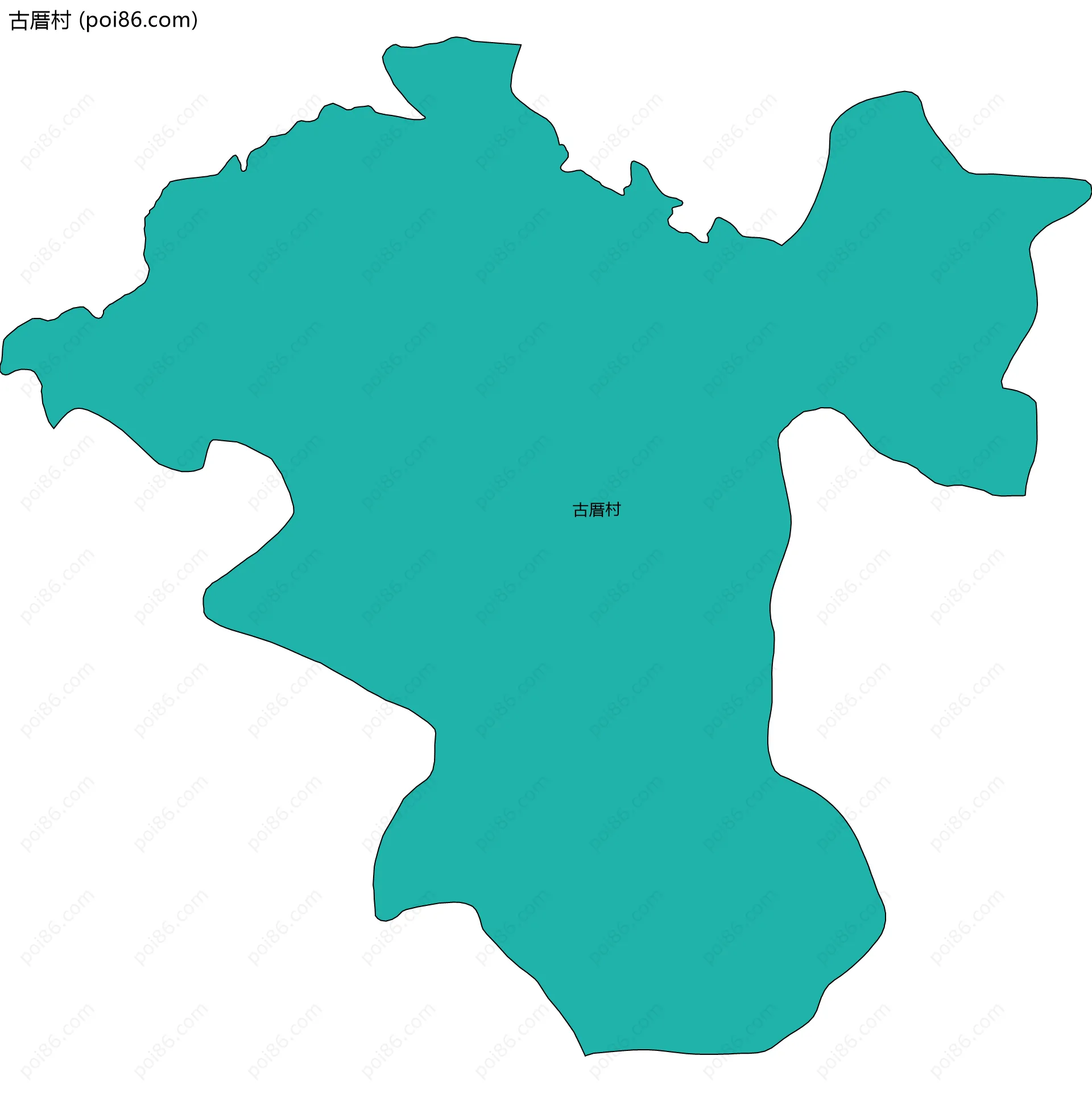 古厝村边界地图