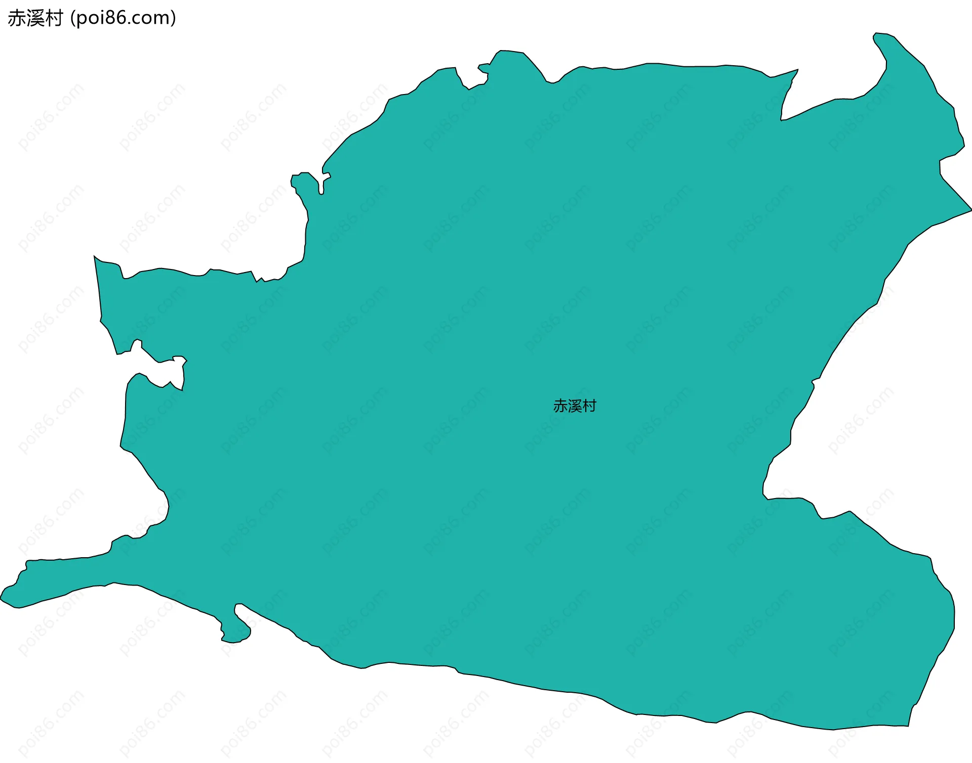 赤溪村边界地图