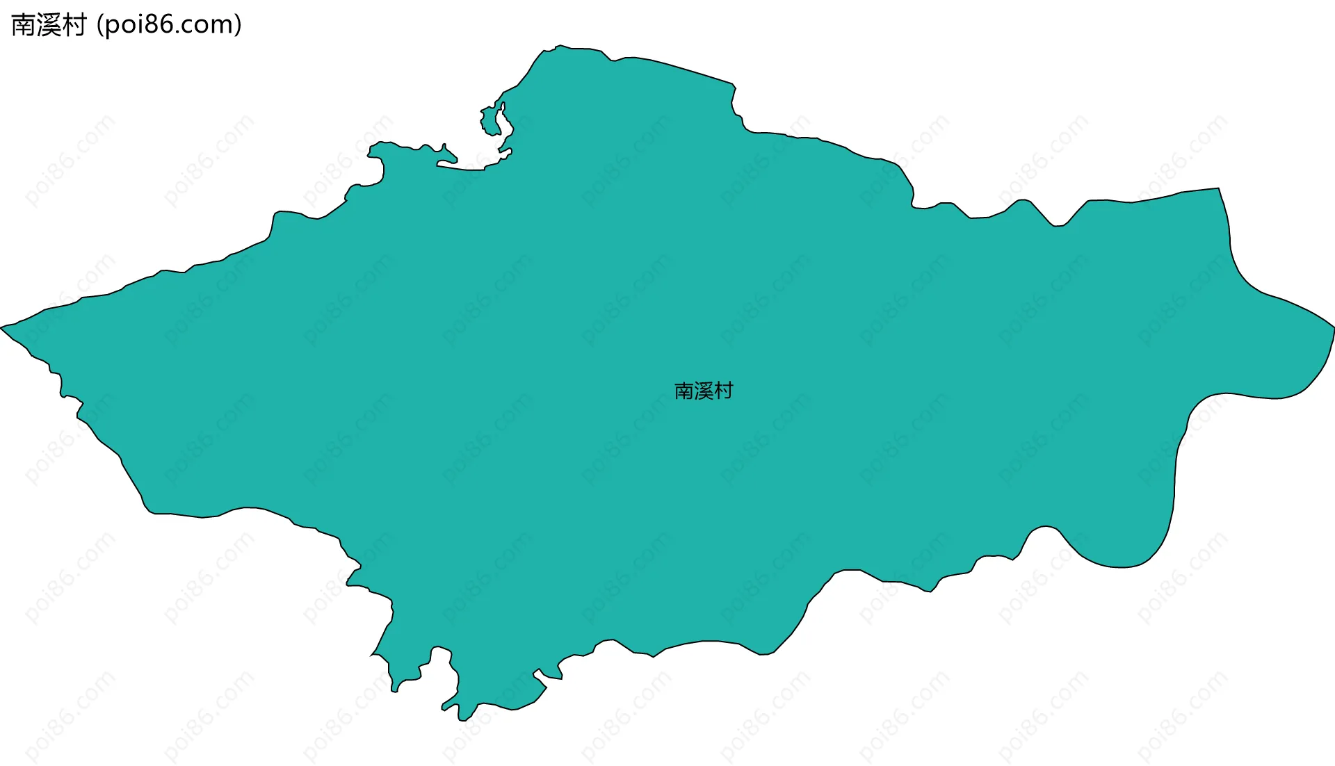 南溪村边界地图