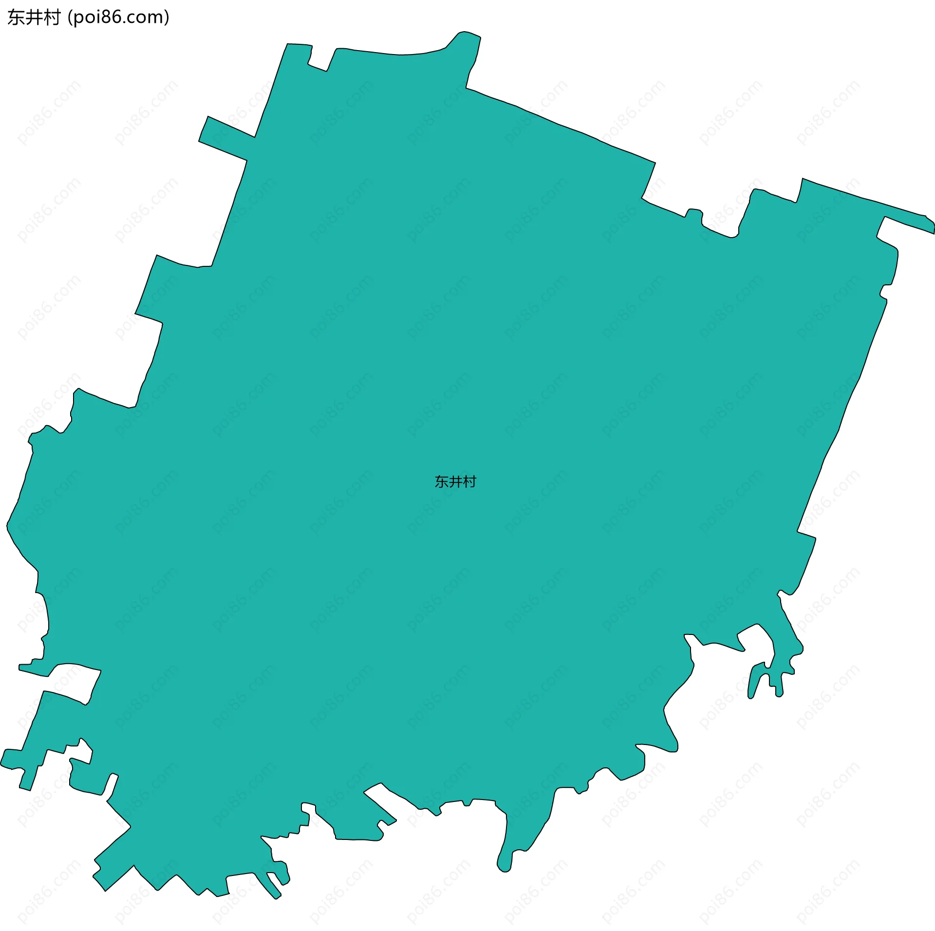 东井村边界地图