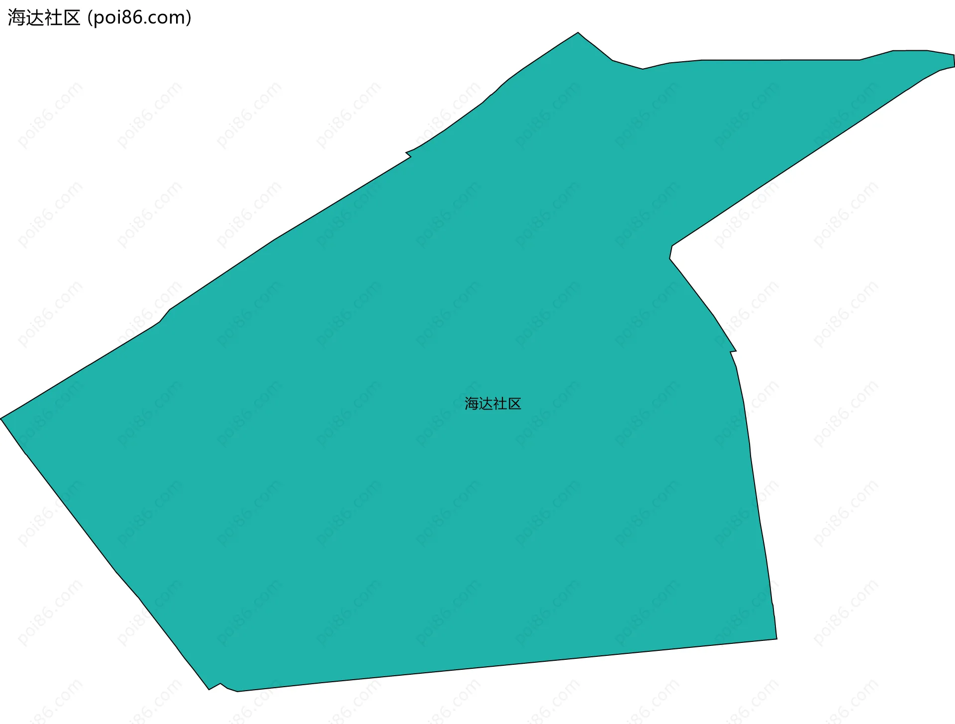 海达社区边界地图