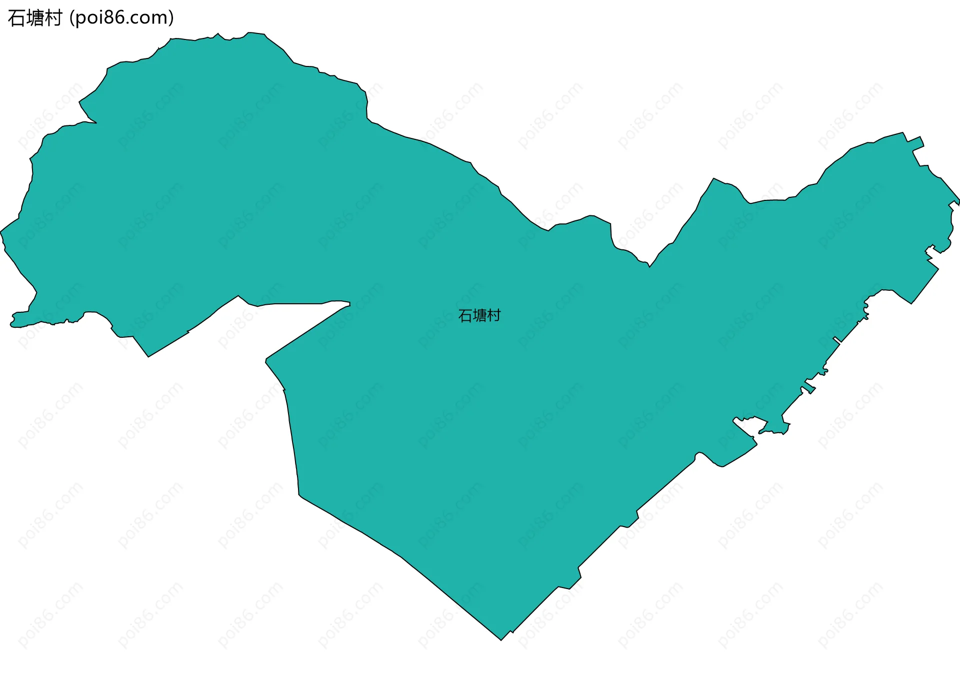石塘村边界地图