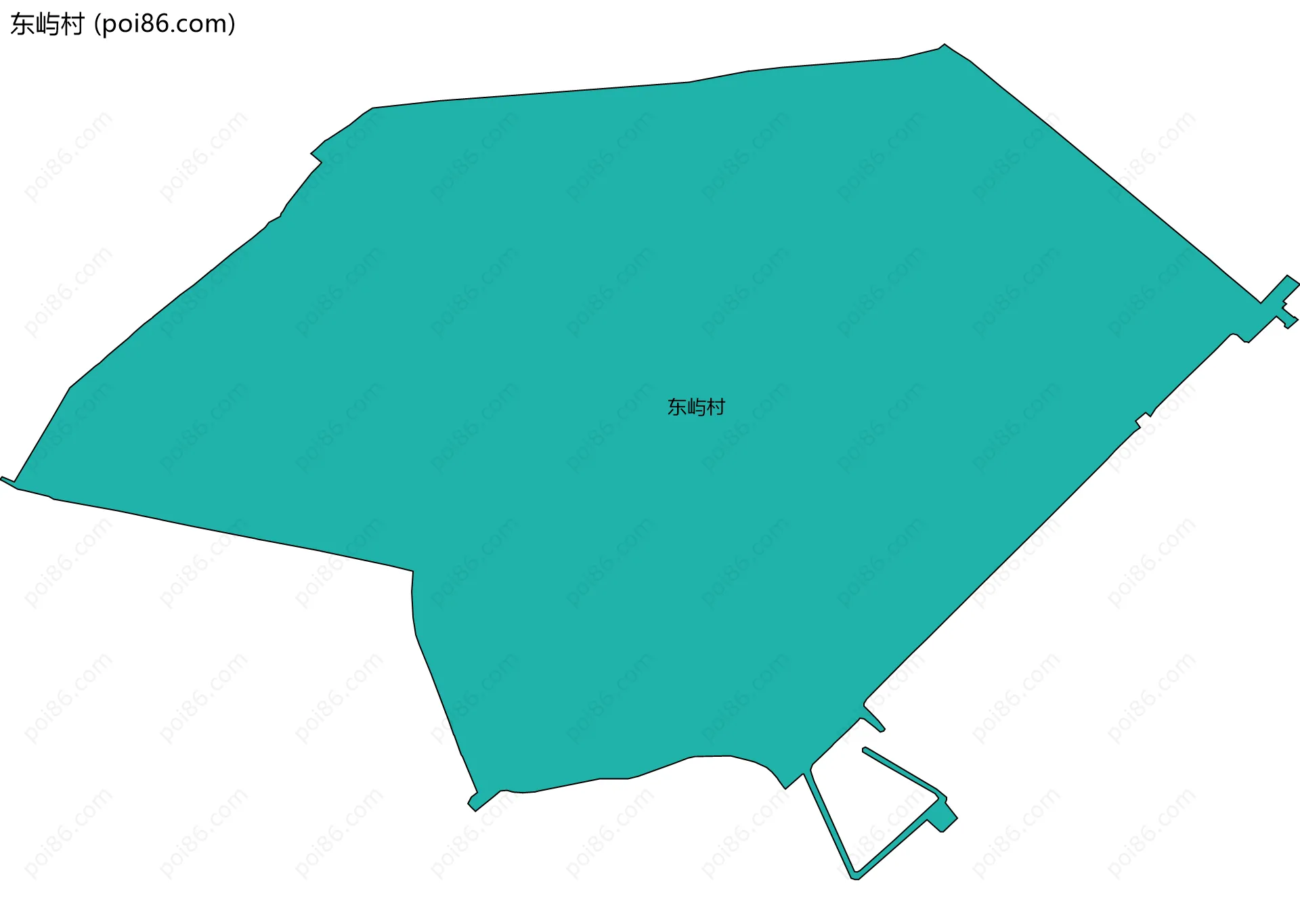 东屿村边界地图