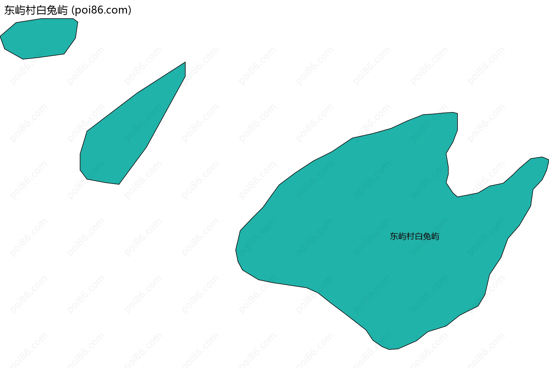 东屿村白兔屿边界地图