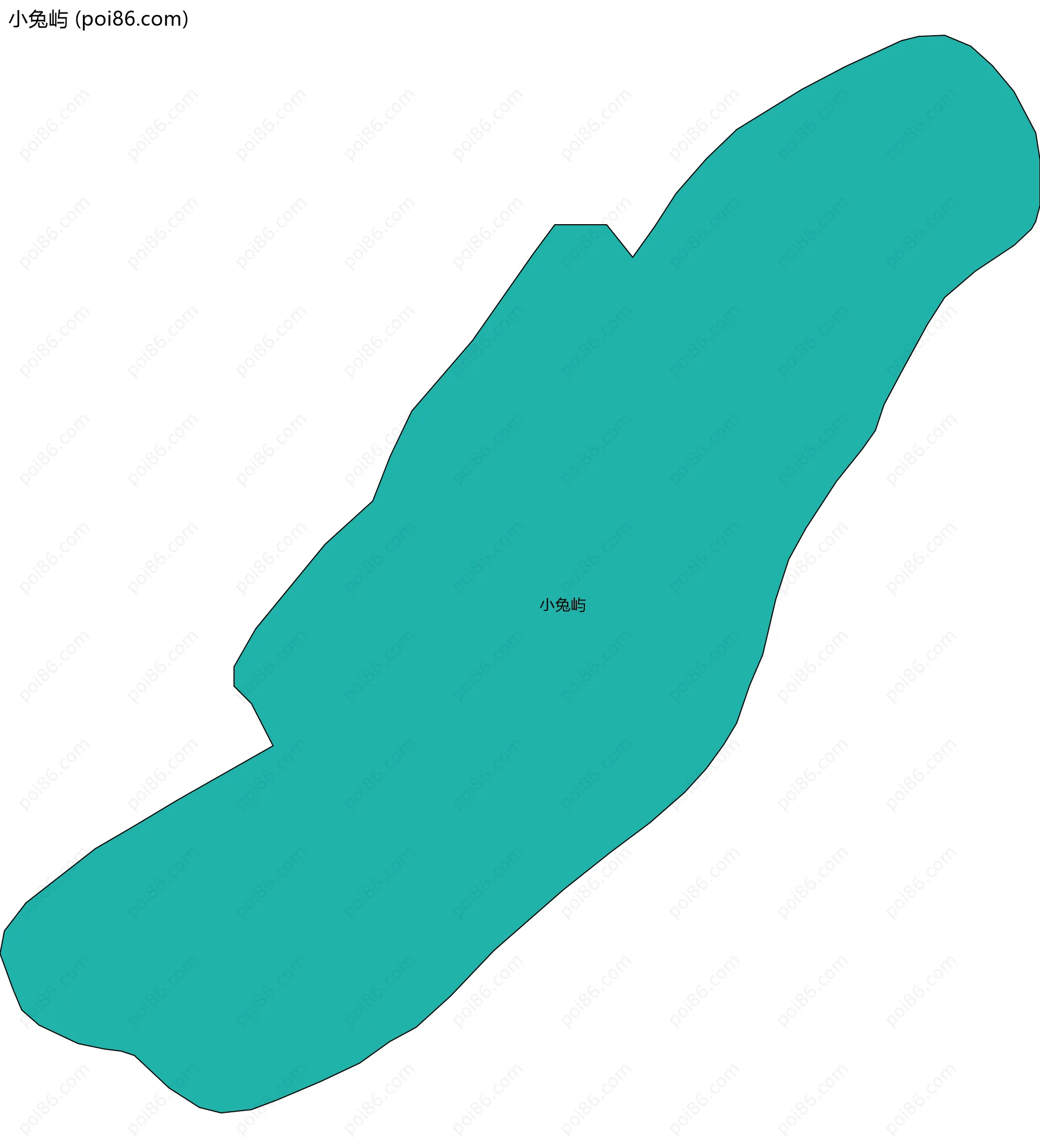 小兔屿边界地图