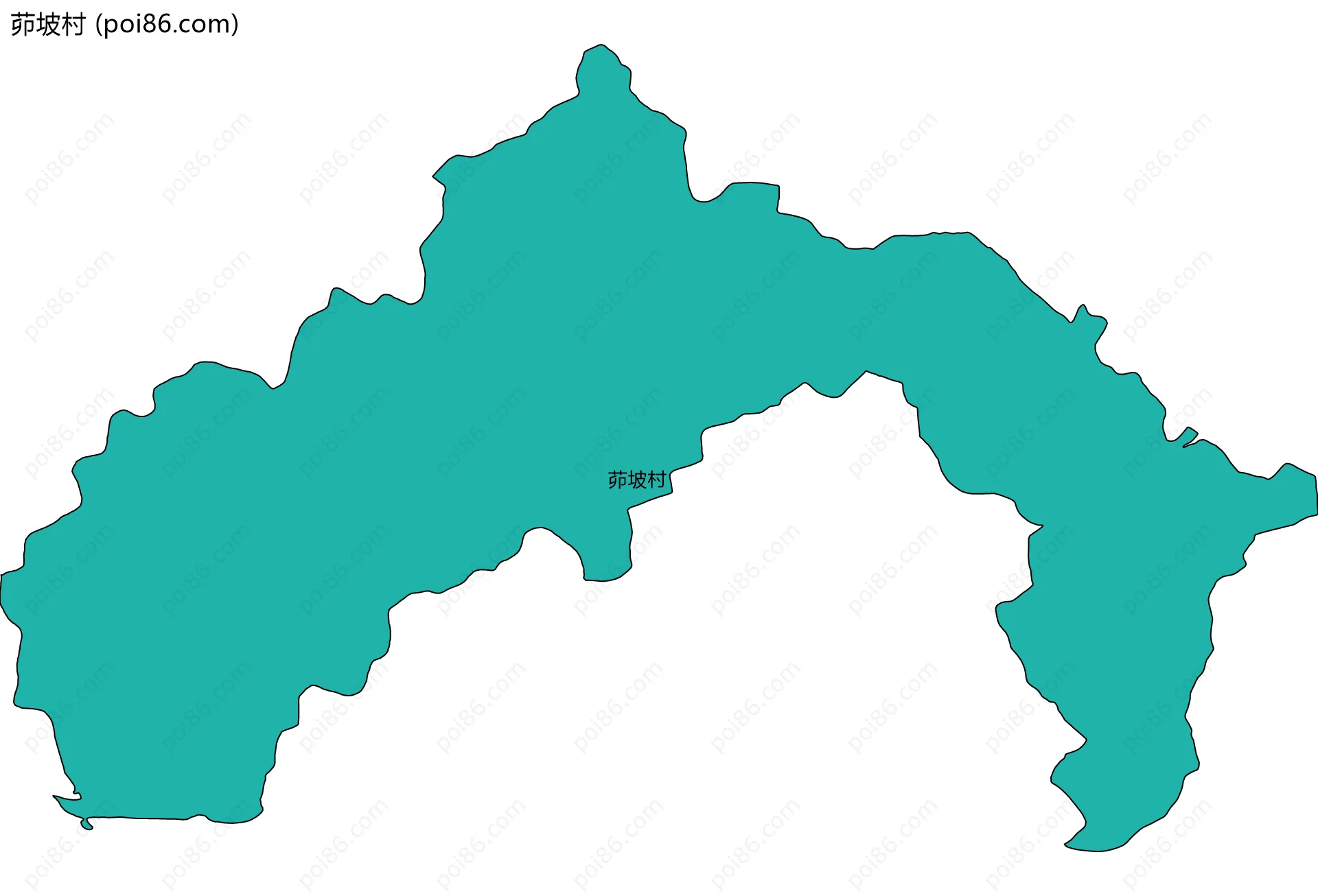 茆坡村边界地图