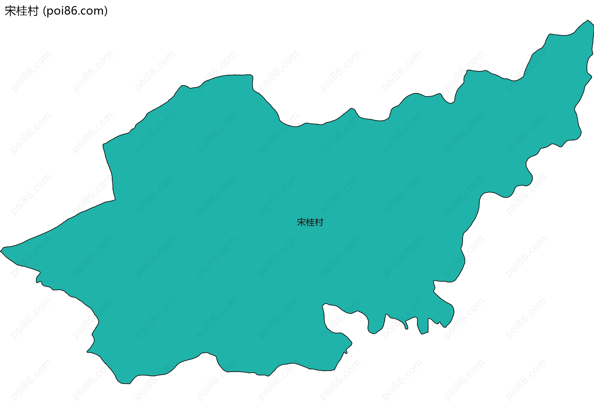 宋桂村边界地图