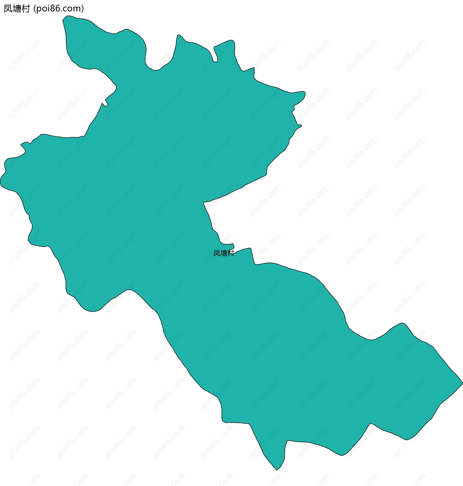 凤塘村边界地图